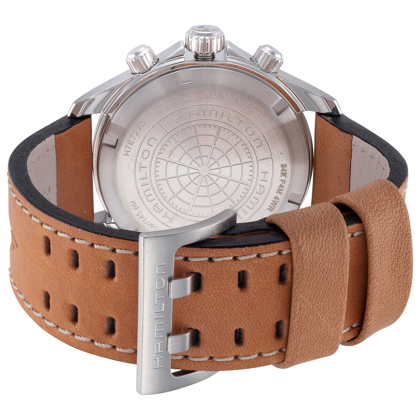 Back view of Hamilton Khaki Aviation Men's Quartz Watch H76722531