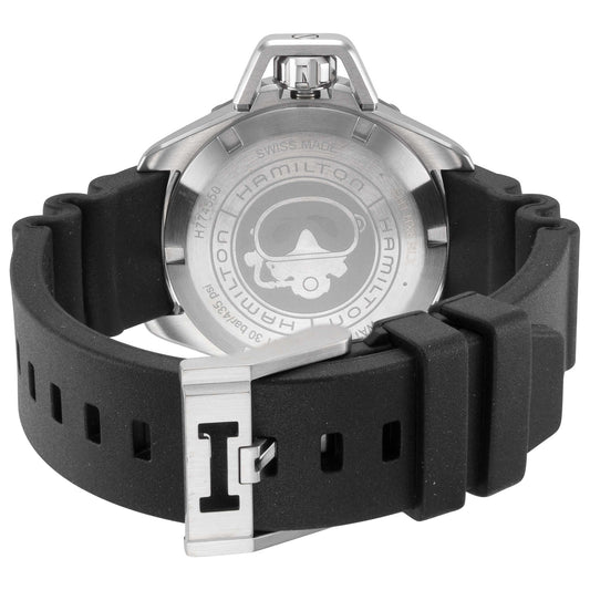 Back view of Hamilton Khaki Navy Men's Automatic Watch H77455330