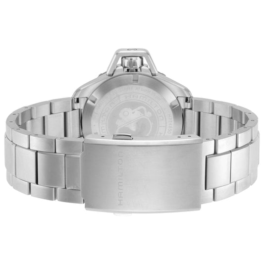 Back view of Hamilton Khaki Navy Men's Automatic Watch H77485130