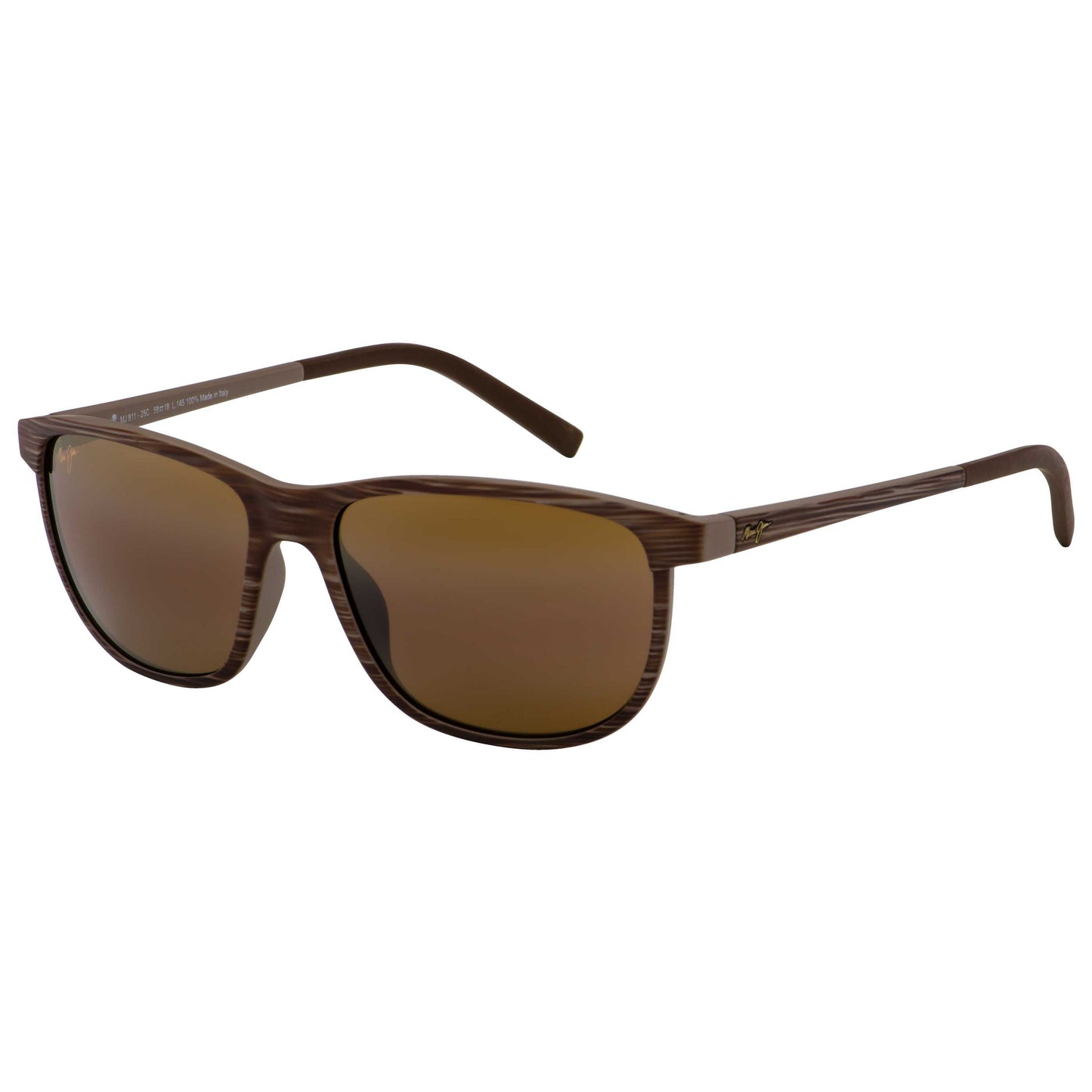 Front view of Maui Jim Dragon's teeth Unisex Sunglasses H811-25C