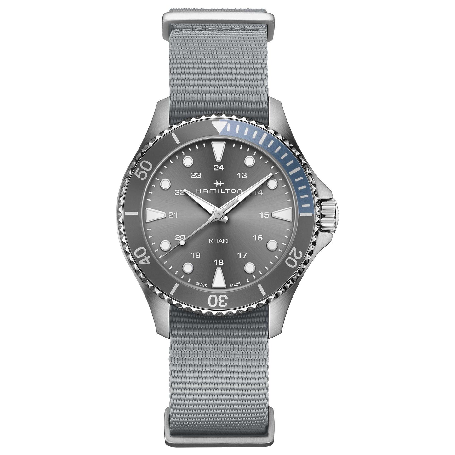 Front view of Hamilton Khaki Navy Men's Quartz Watch H82211981