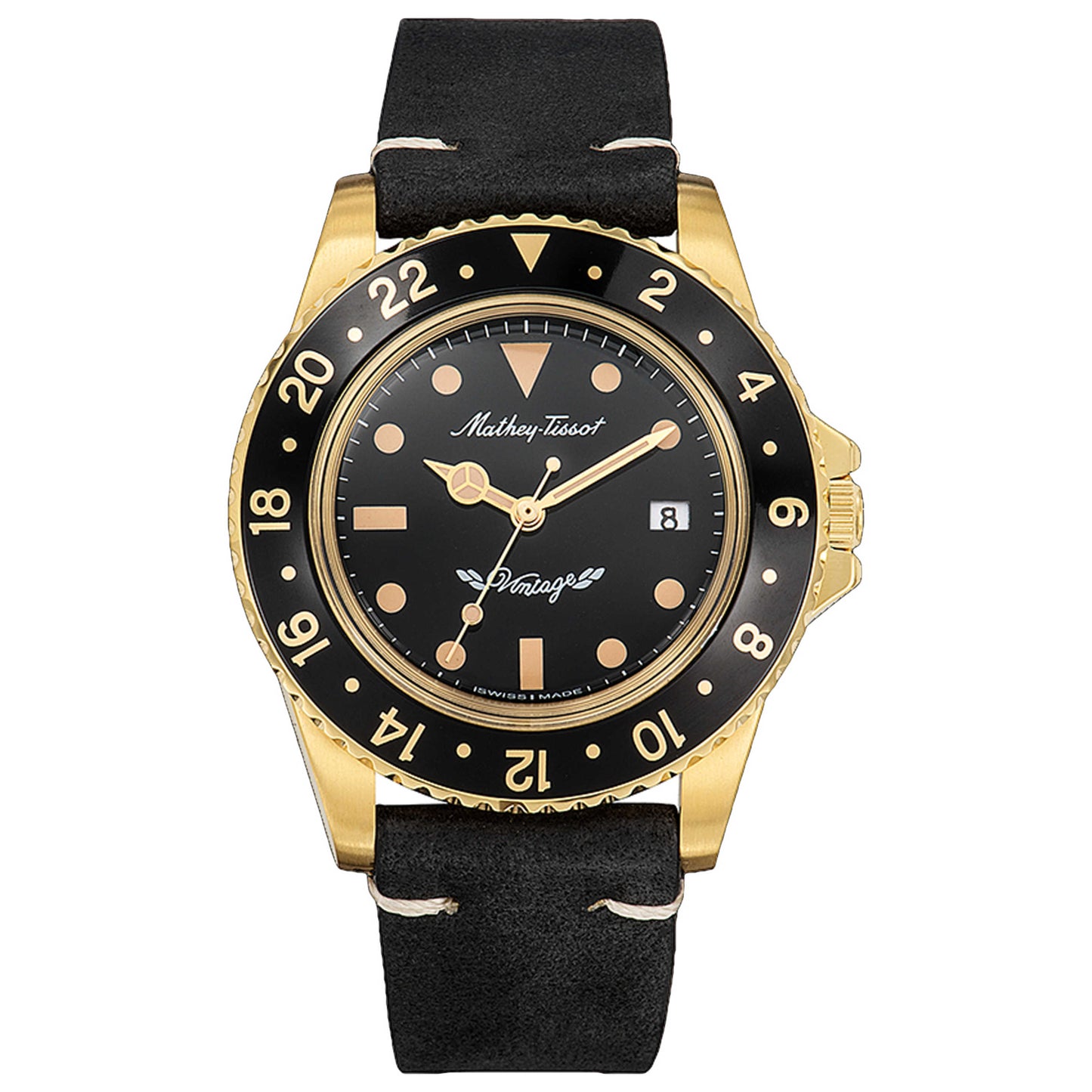 Front view of Mathey Tissot Vintage Men's Quartz Watch H900PLN