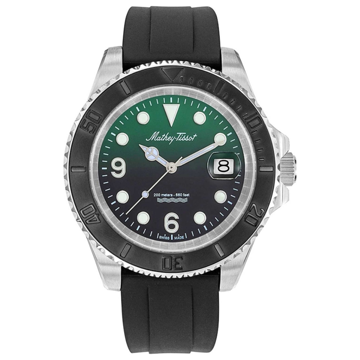 Front view of Mathey Tissot Mathy Design Men's Quartz Watch H909AV