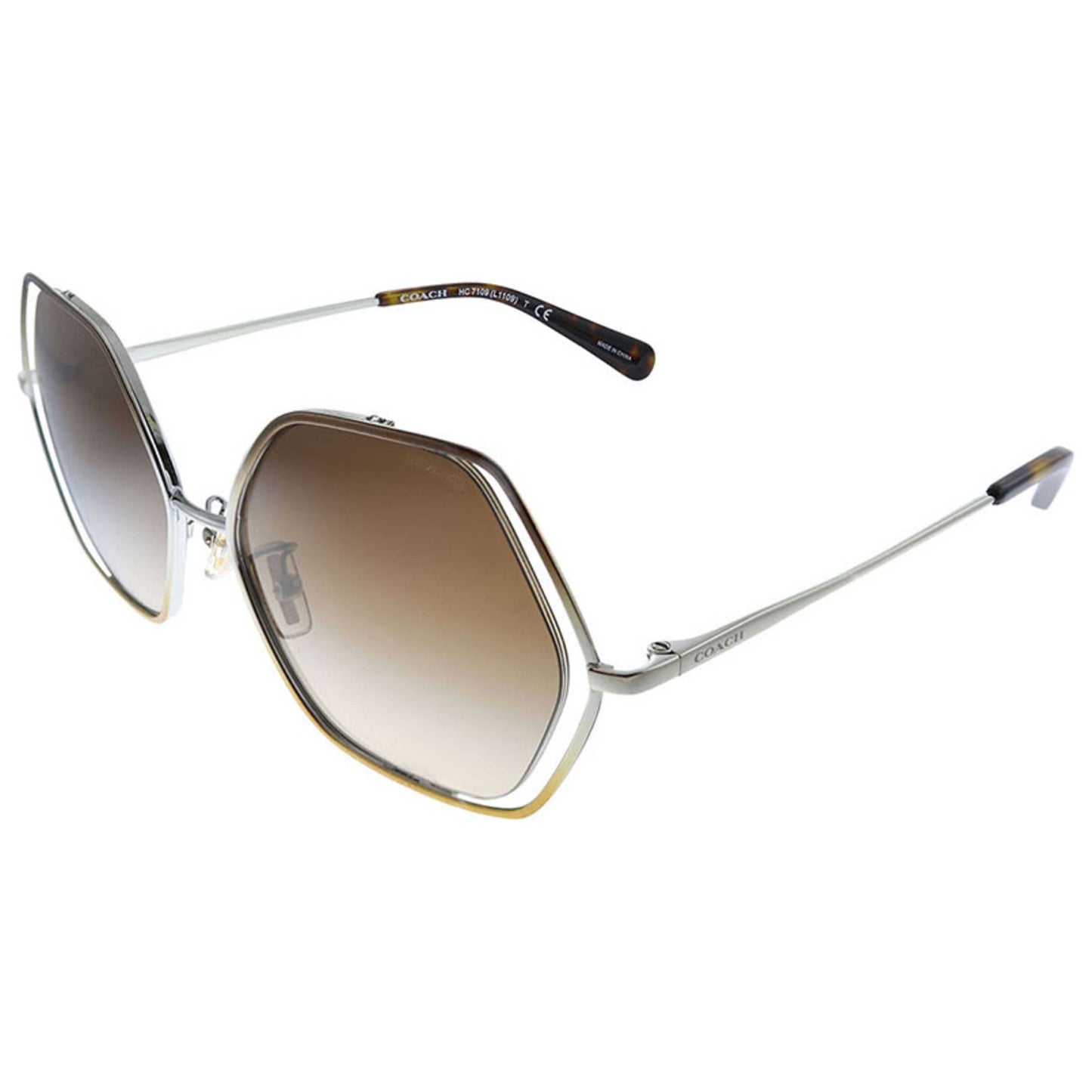 Front view of Coach Fashion Women's Sunglasses HC-7109-933913-53