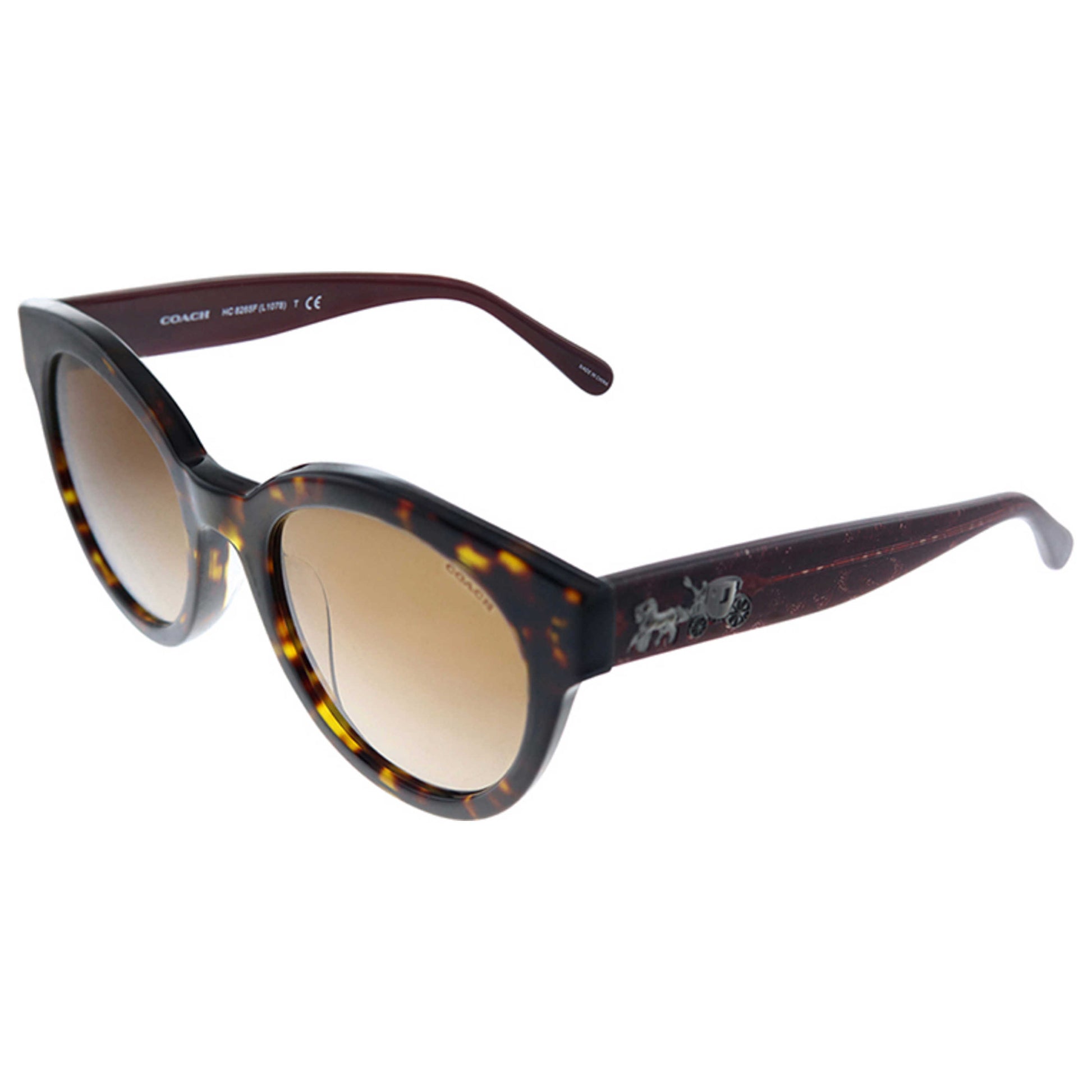 Front view of Coach Fashion Women's Sunglasses HC-8265F-512013-52