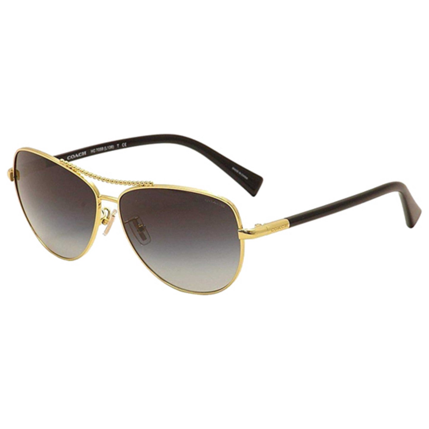 Front view of Coach Designer Women's Sunglasses HC7058-924611-60