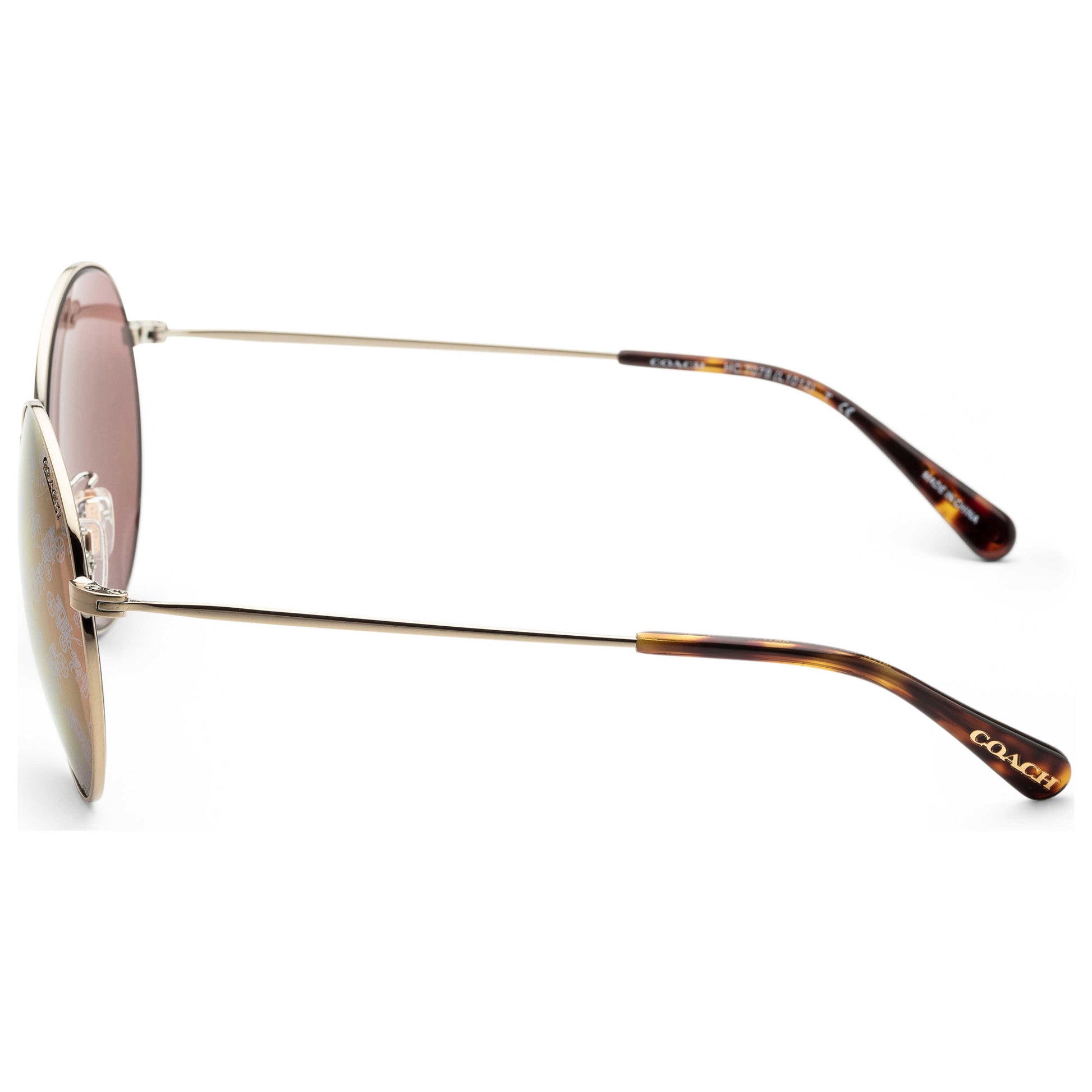 Left view of Coach Fashion Women's Sunglasses HC7078-9005AC56