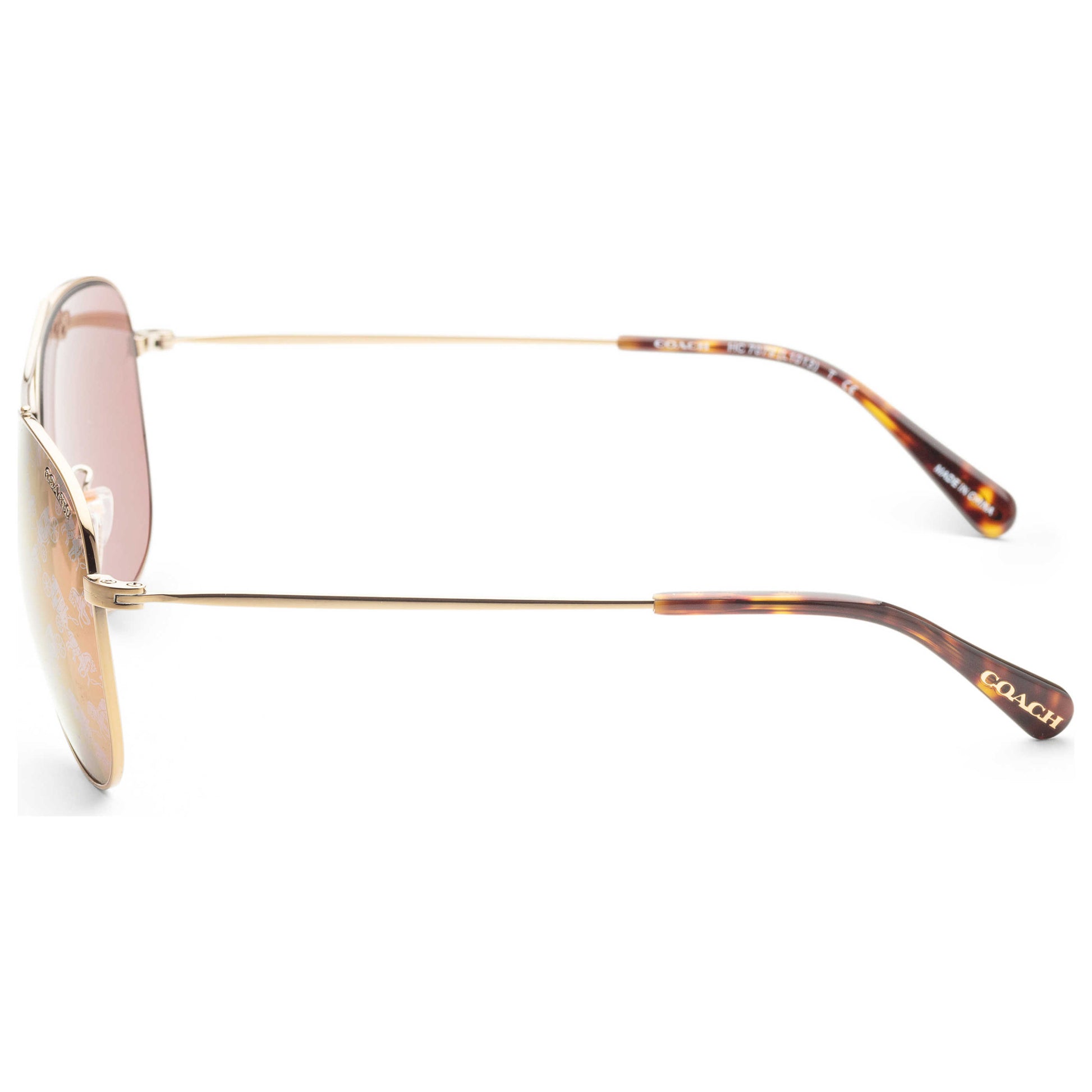 Left view of Coach Fashion Women's Sunglasses HC7079-9005AC58