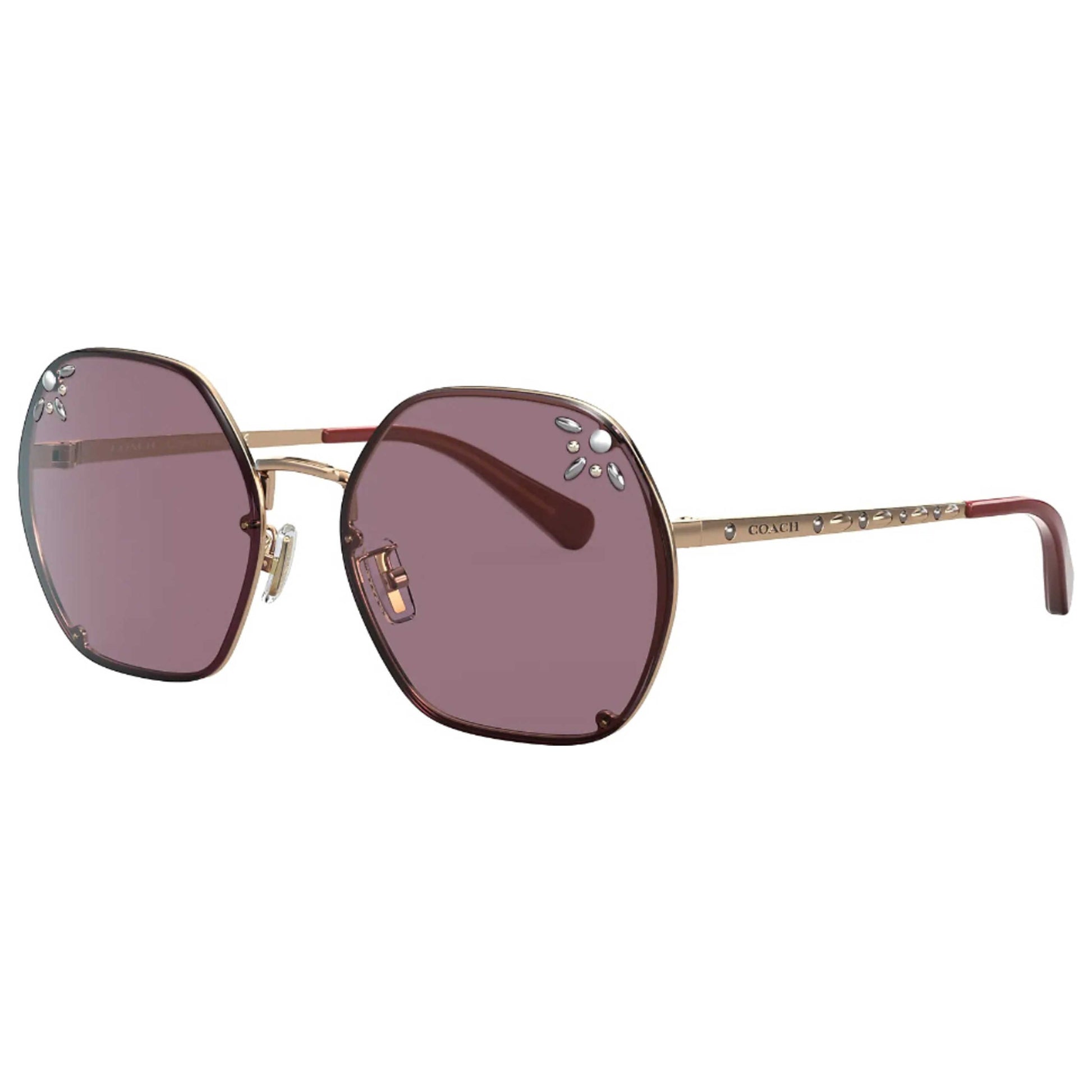 Front view of Coach Fashion Women's Sunglasses HC7095H-93316G57