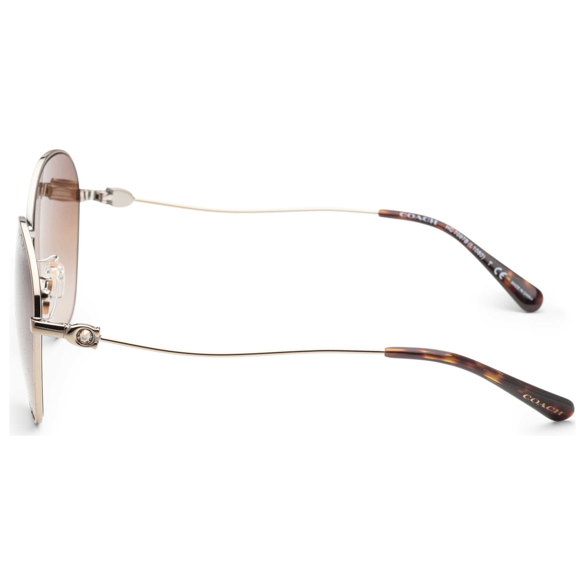 Left view of Coach Fashion Women's Sunglasses HC7097B-900513-59