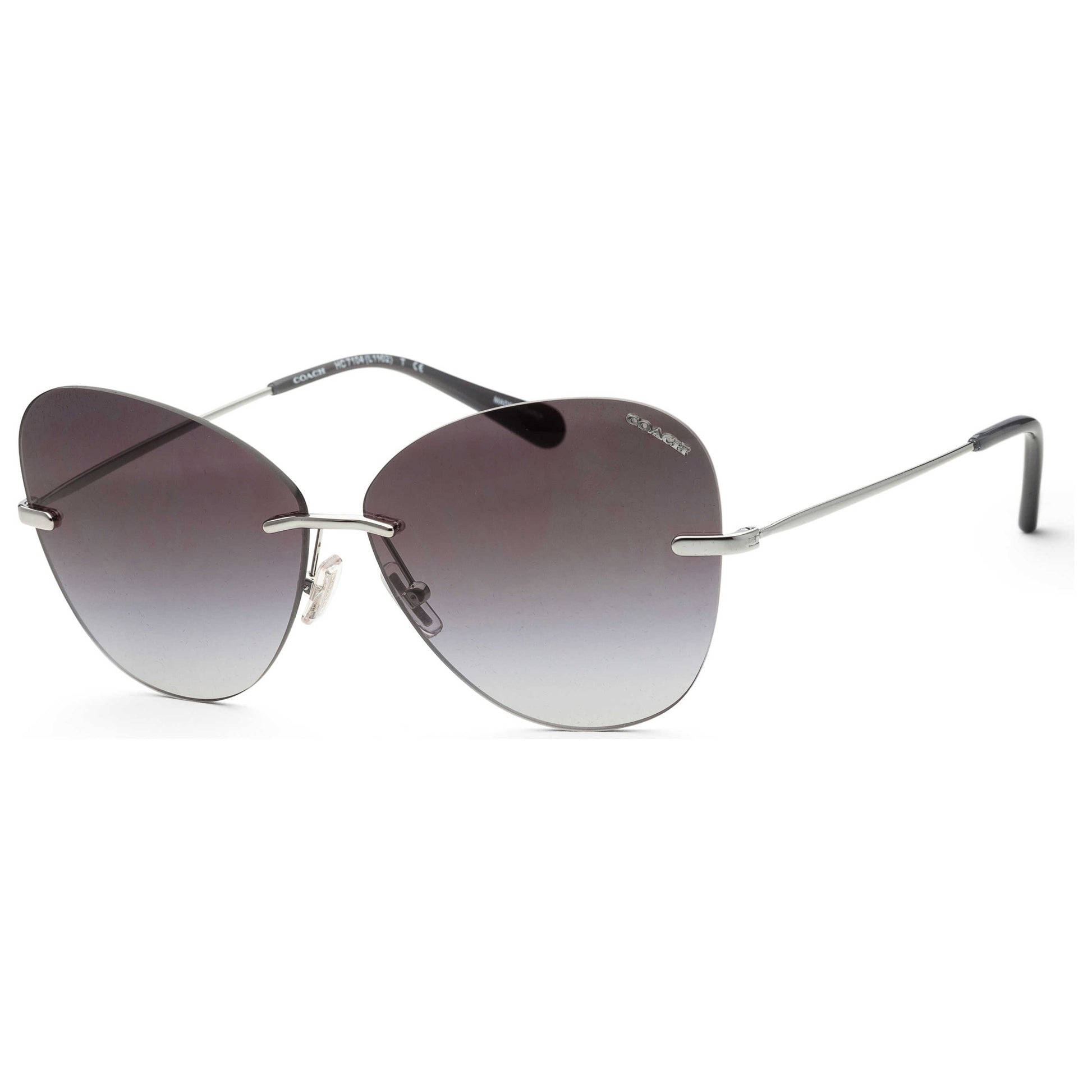 Front view of Coach Fashion Women's Sunglasses HC7104-90018G-59