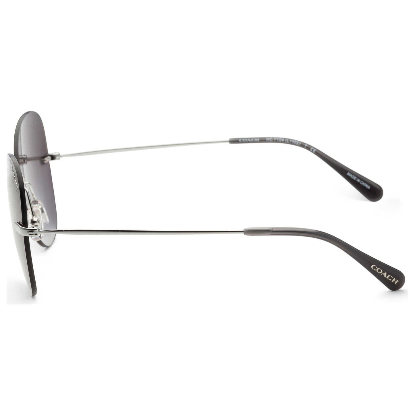 Right view of Coach Fashion Women's Sunglasses HC7104-90018G-59