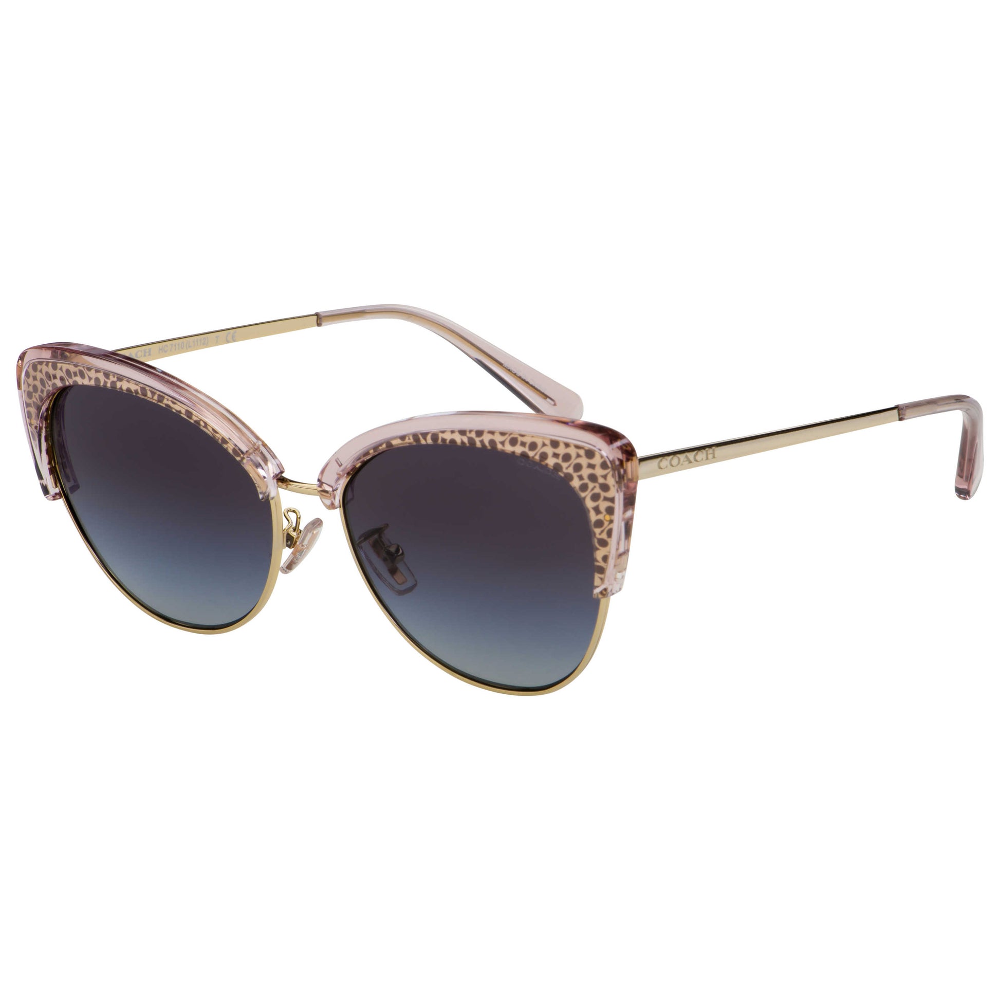 Front view of Coach Fashion Women's Sunglasses HC7110-55758G-55