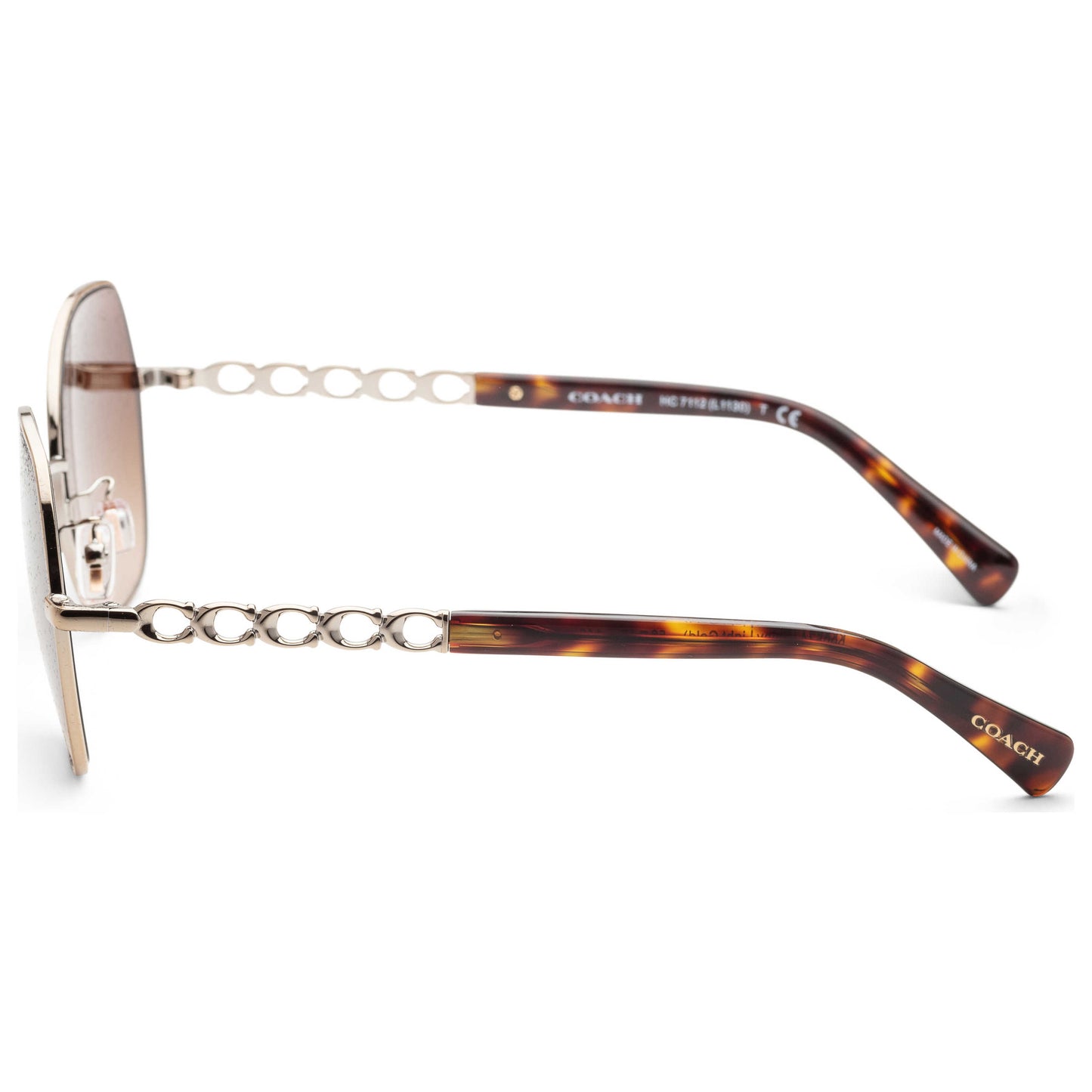 Left view of Coach Fashion Women's Sunglasses HC7112-900574-56