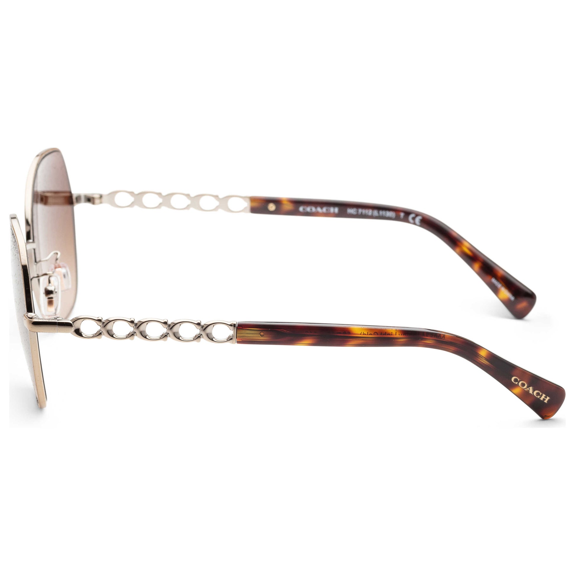 Left view of Coach Fashion Women's Sunglasses HC7112-900574-56