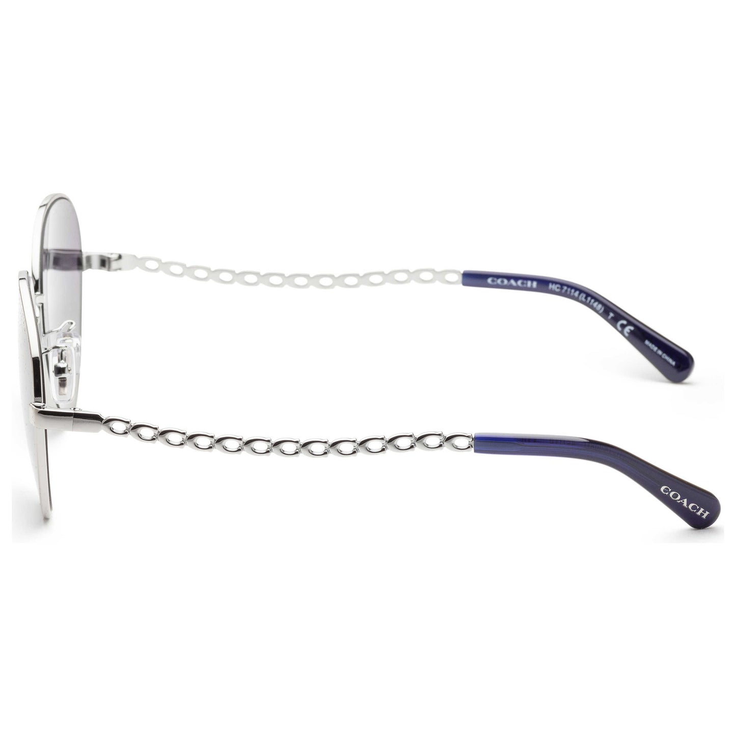 Left view of Coach Fashion Women's Sunglasses HC7114-90011G-56