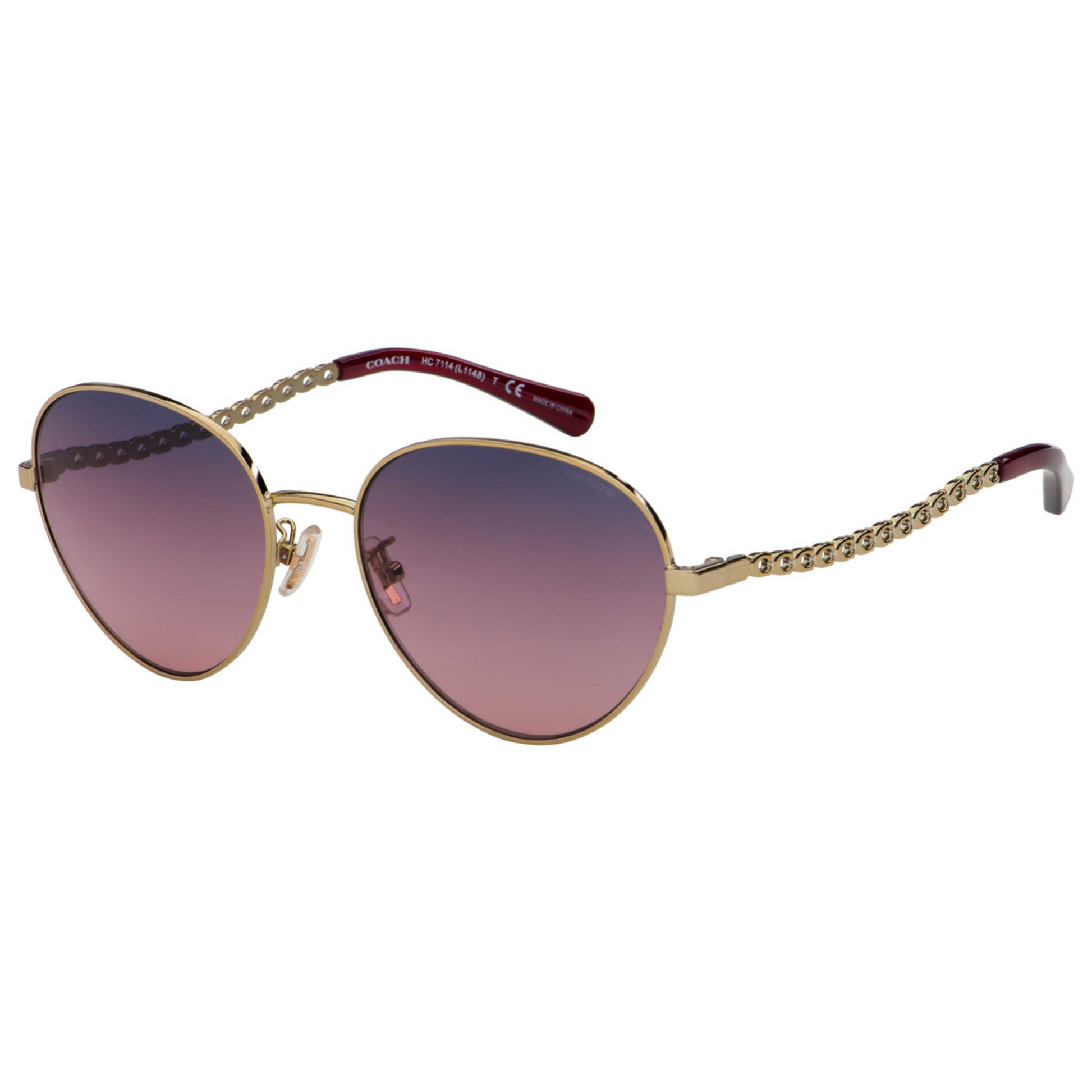 Front view of Coach Fashion Women's Sunglasses HC7114-90058D-56