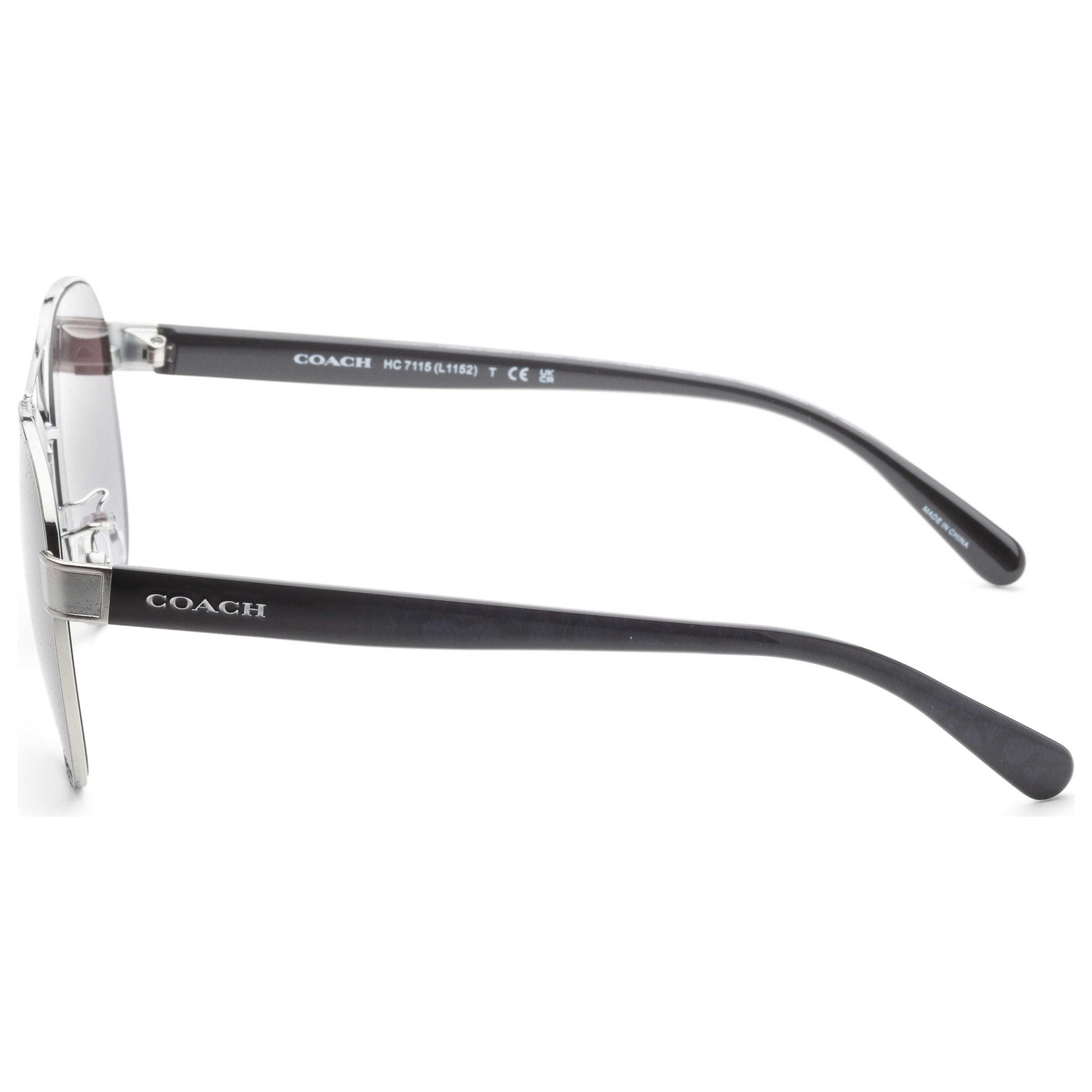 Left view of Coach Fashion Women's Sunglasses HC7115-90018G-59