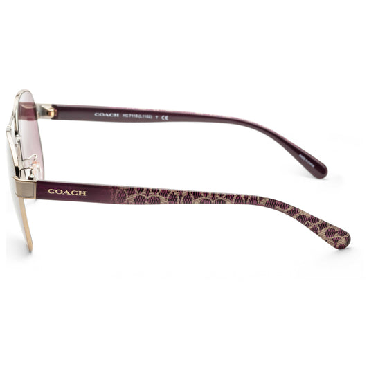 Left view of Coach Fashion Women's Sunglasses HC7115-90056F-59
