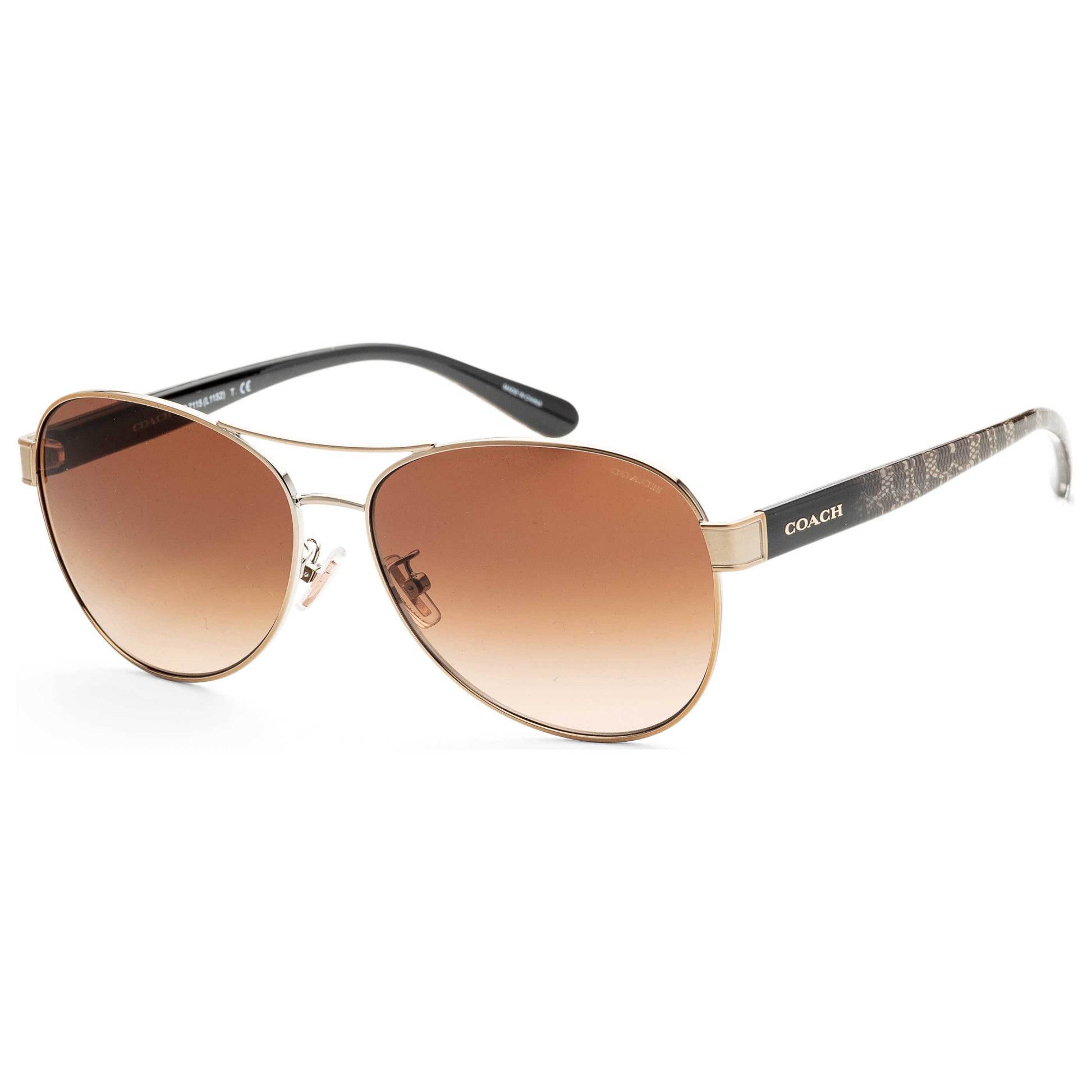 Front view of Coach Fashion Women's Sunglasses HC7115-900574-59