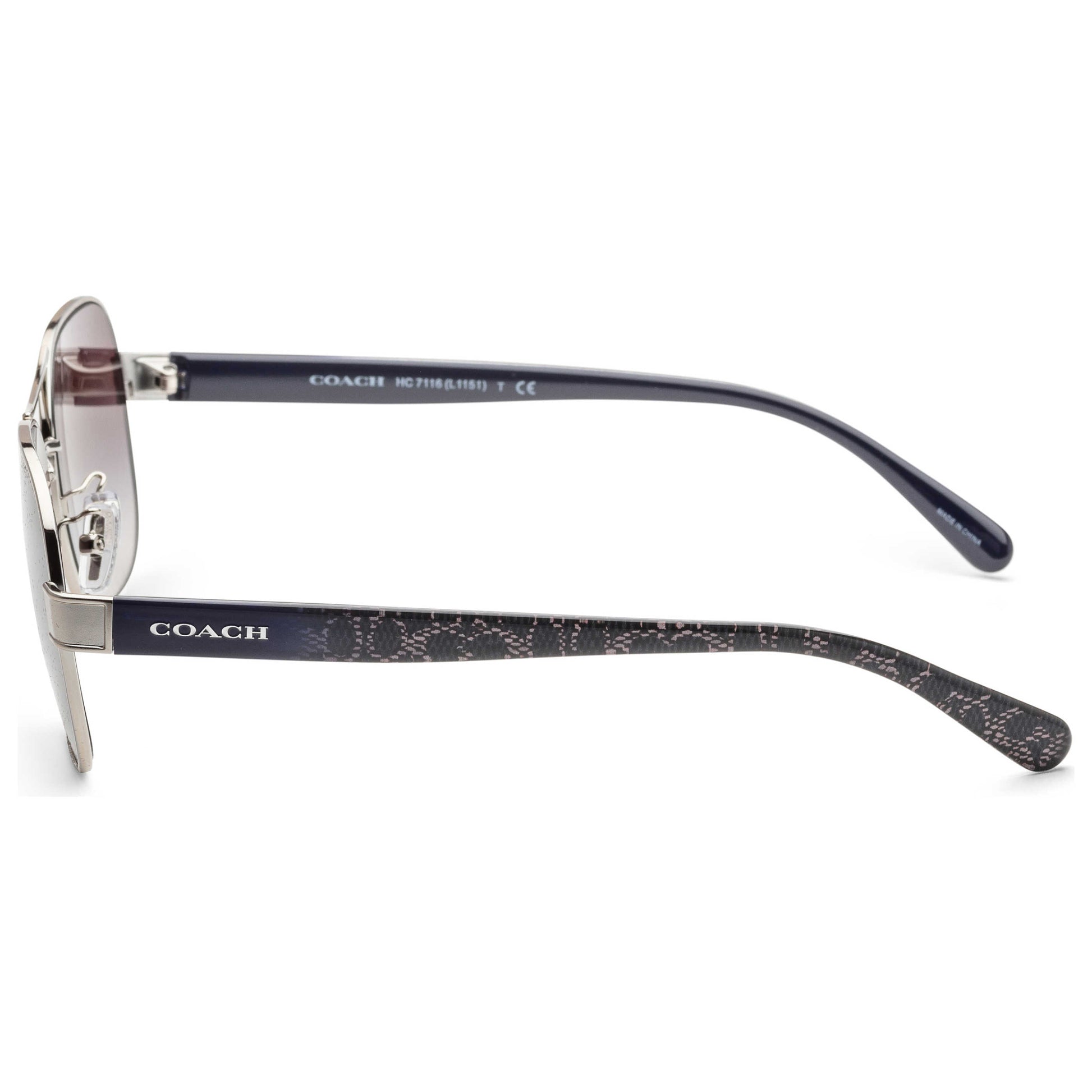 Left view of Coach Fashion Women's Sunglasses HC7116-90016I-57