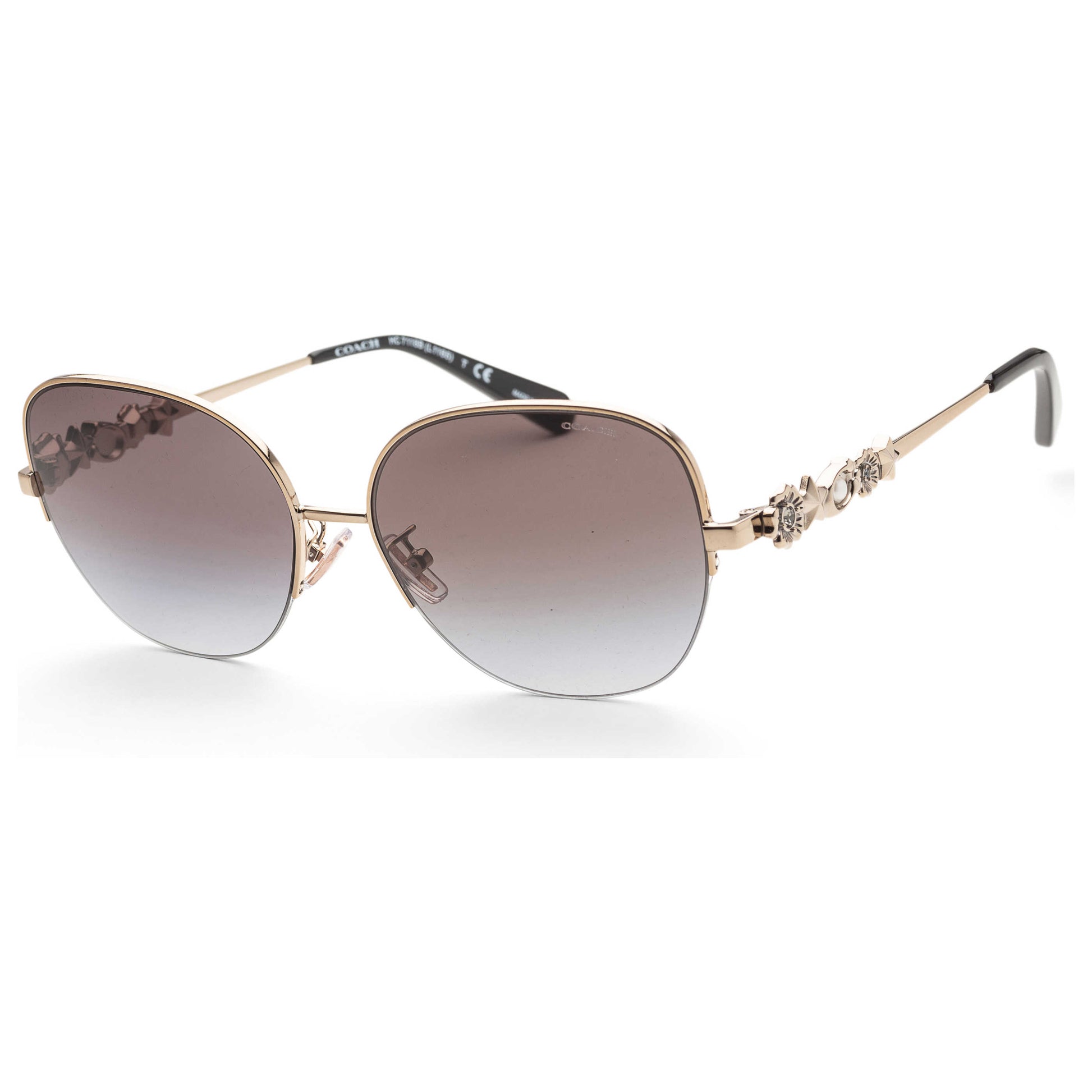 Front view of Coach Fashion Women's Sunglasses HC7118B-93468G-57