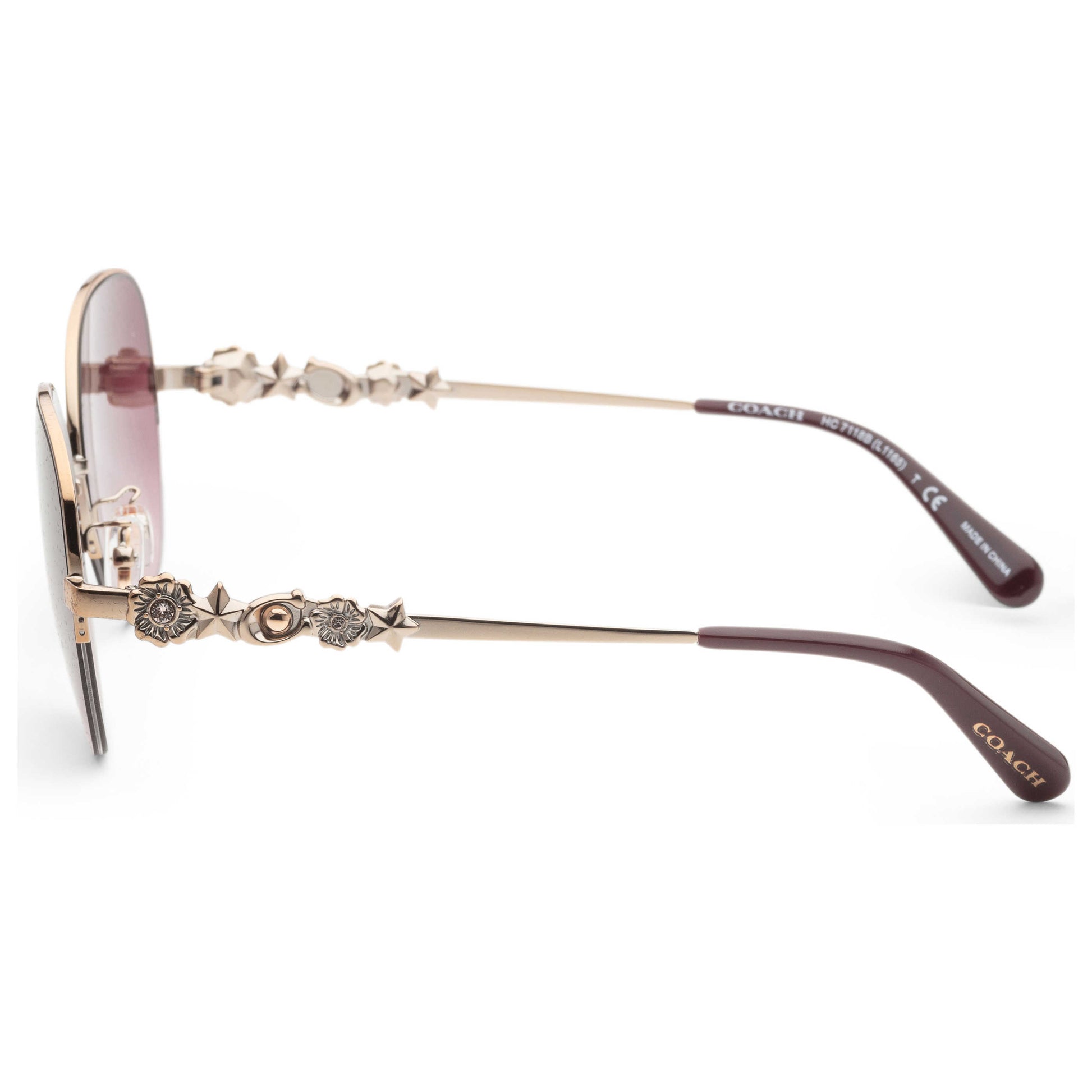 Left view of Coach Fashion Women's Sunglasses HC7118B-93668H-57