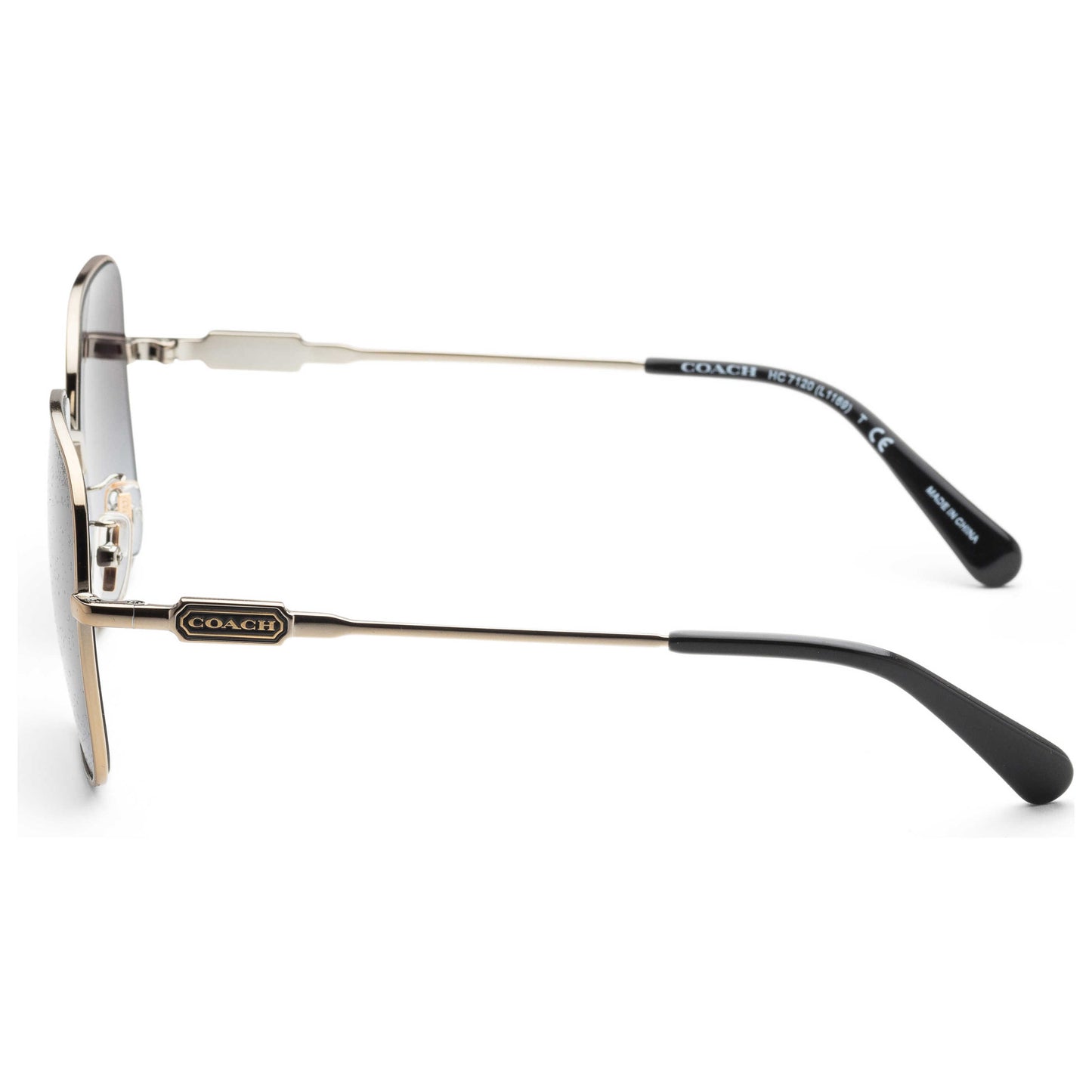 Left view of Coach Fashion Women's Sunglasses HC7120-93468G-55