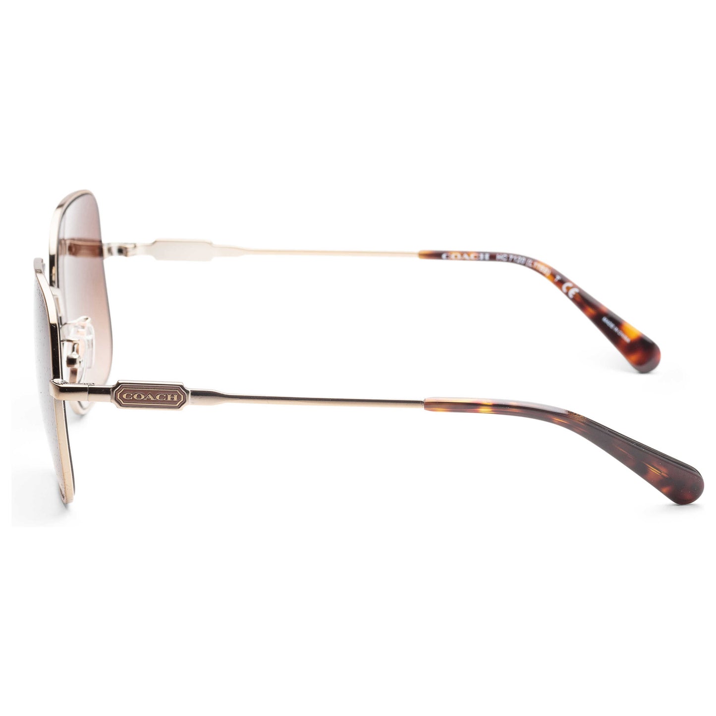 Left view of Coach Fashion Women's Sunglasses HC7120-935674-55