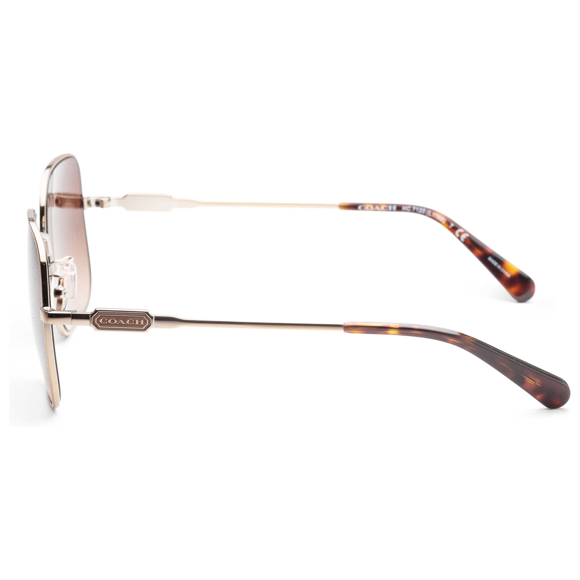 Left view of Coach Fashion Women's Sunglasses HC7120-935674-55