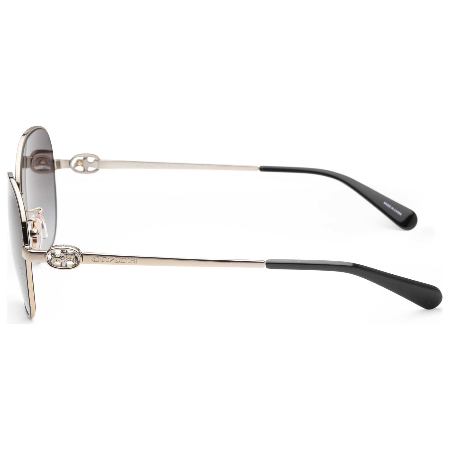 Left view of Coach Fashion Women's Sunglasses HC7123-93698G-57