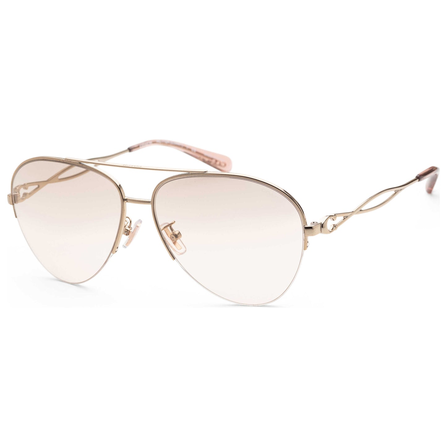 Front view of Coach Fashion Women's Sunglasses HC7124-90054E-59