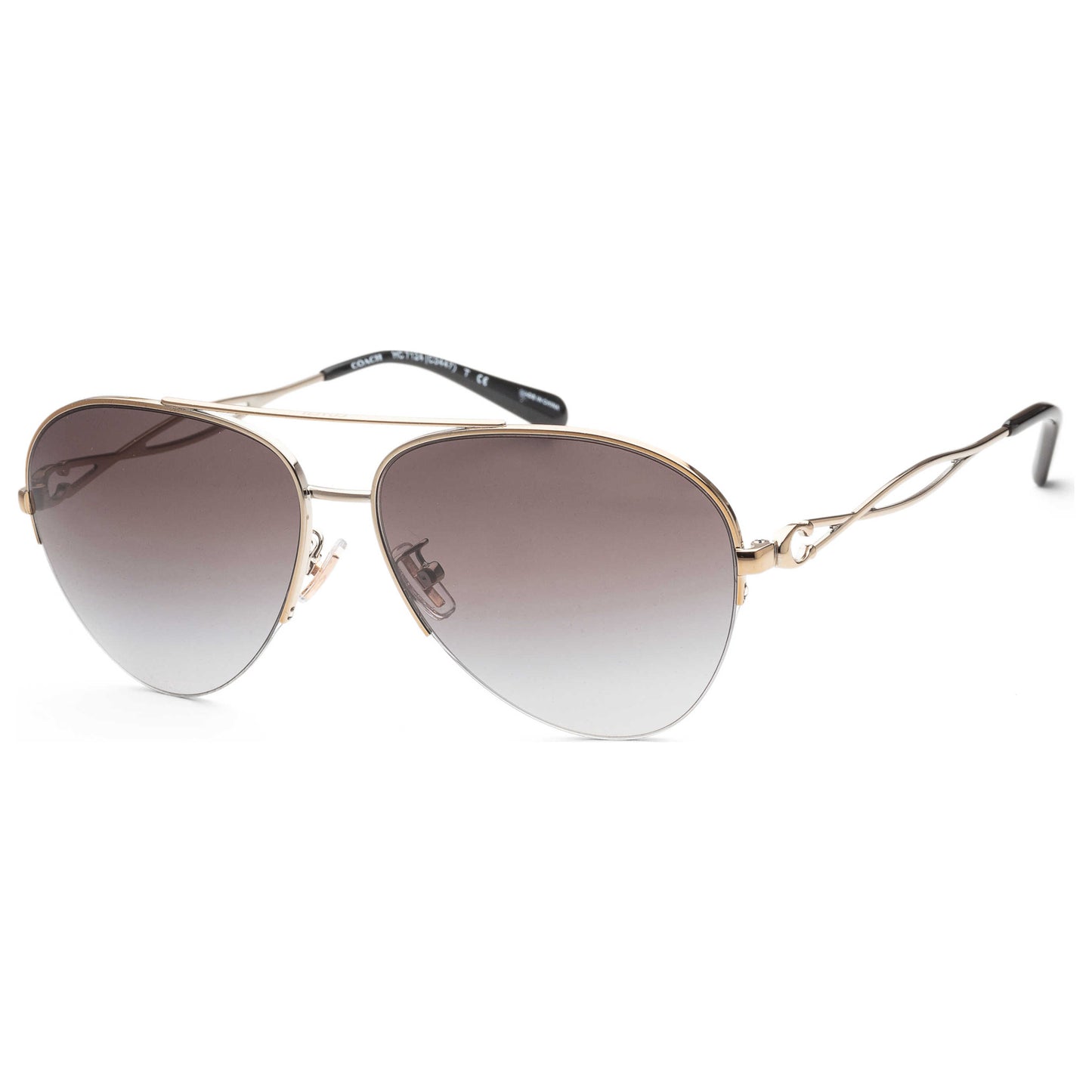 Front view of Coach Fashion Women's Sunglasses HC7124-90058G-59