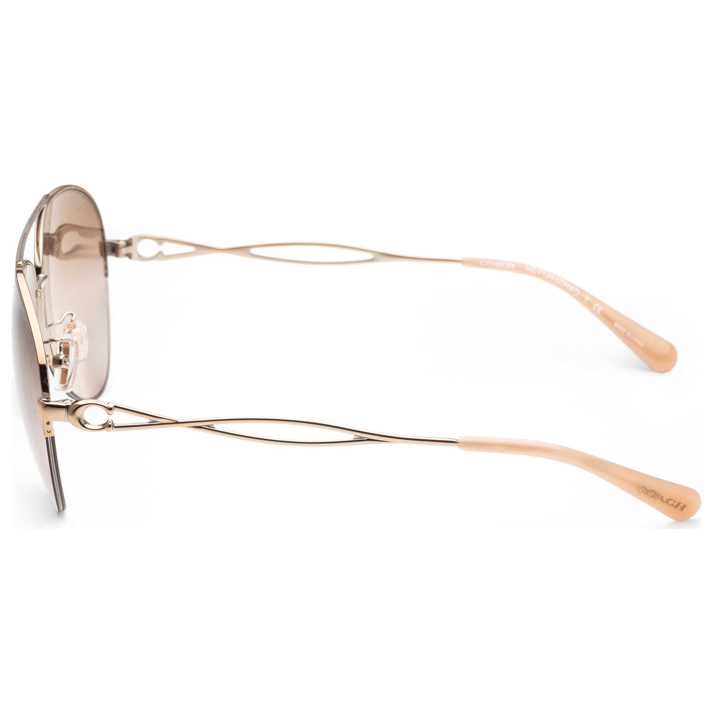 Left view of Coach Fashion Women's Sunglasses HC7124-933194-59
