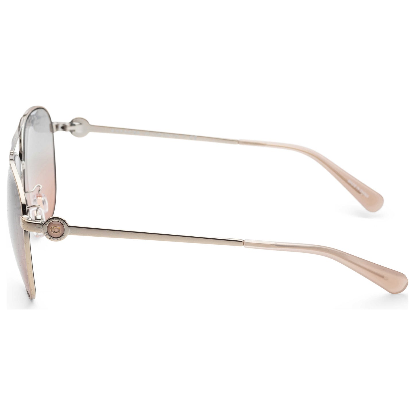 Left view of Coach Fashion Women's Sunglasses HC7128-900556-58