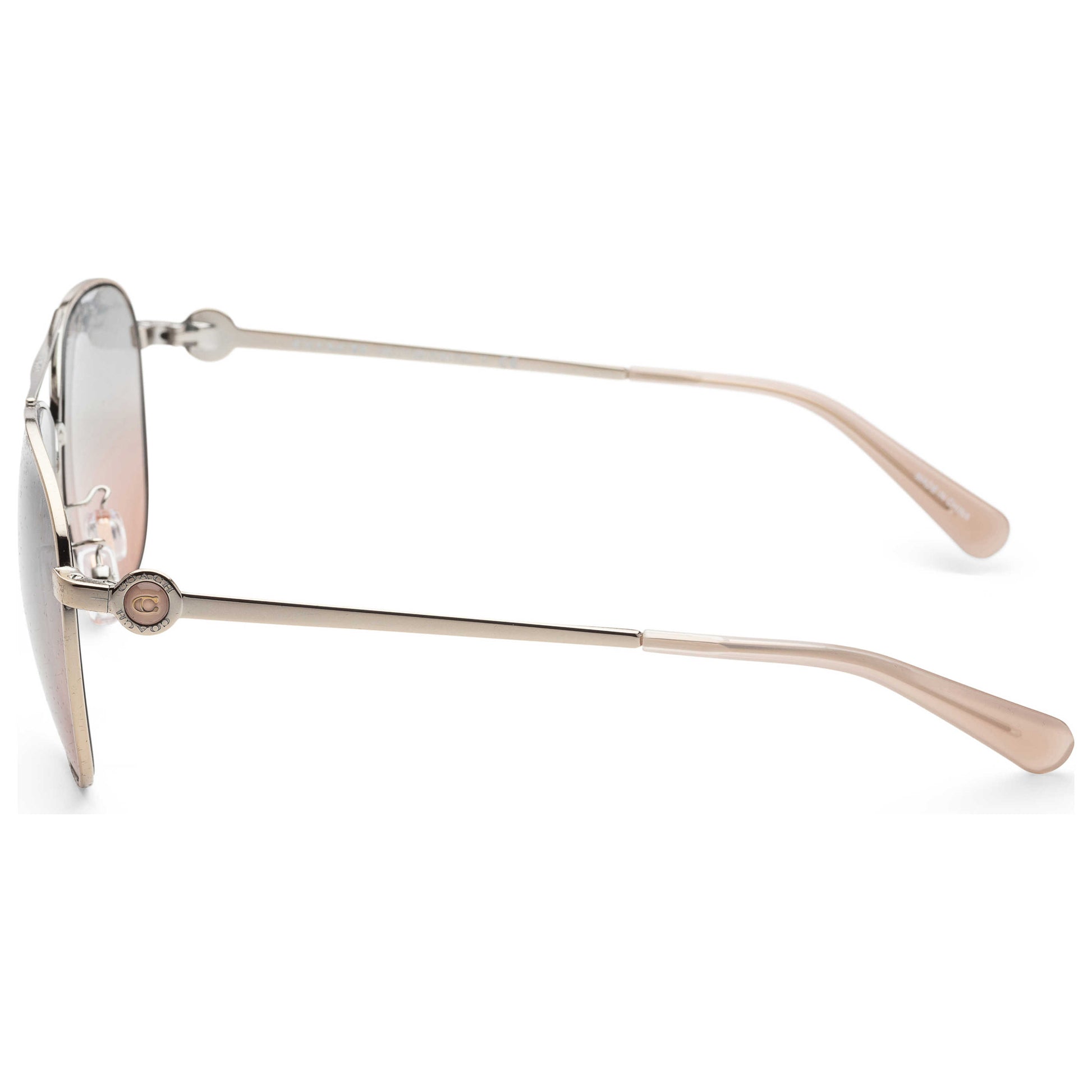 Left view of Coach Fashion Women's Sunglasses HC7128-900556-58