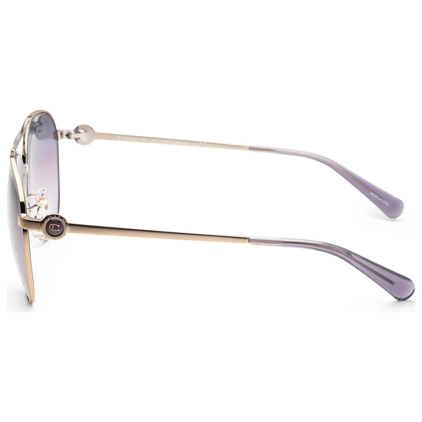 Left view of Coach Fashion Women's Sunglasses HC7128-90058H-58