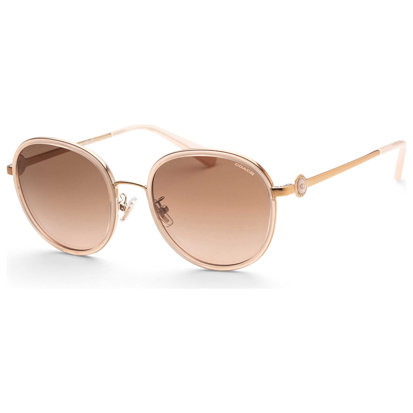 Front view of Coach Fashion Women's Sunglasses HC7129-56465M-54