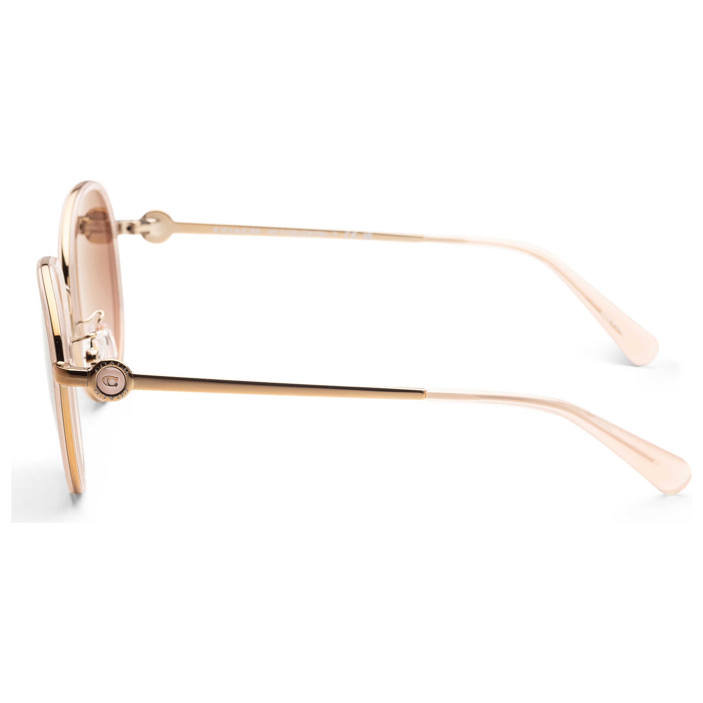 Left view of Coach Fashion Women's Sunglasses HC7129-56465M-54