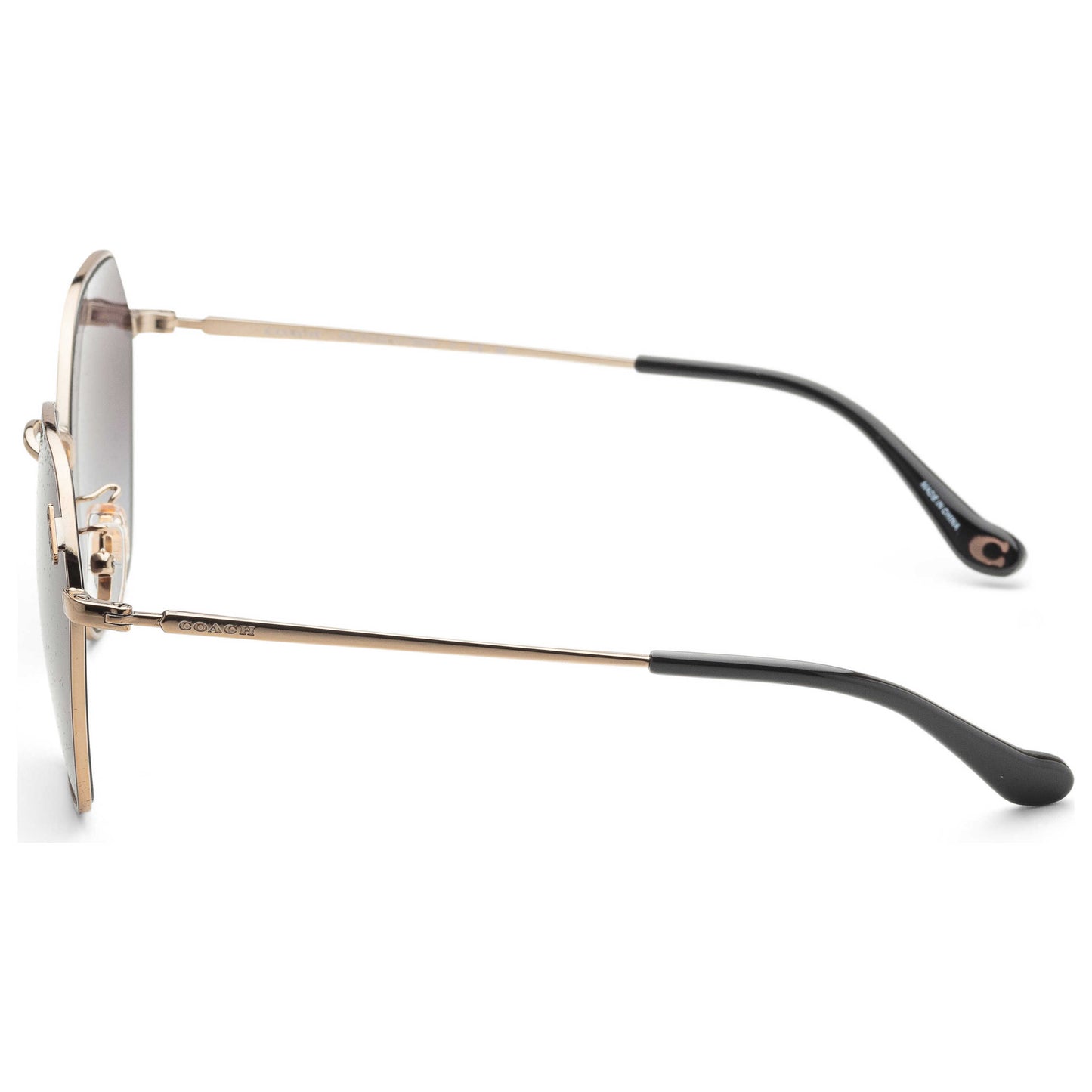 Left view of Coach Fashion Women's Sunglasses HC7132-93318G-58