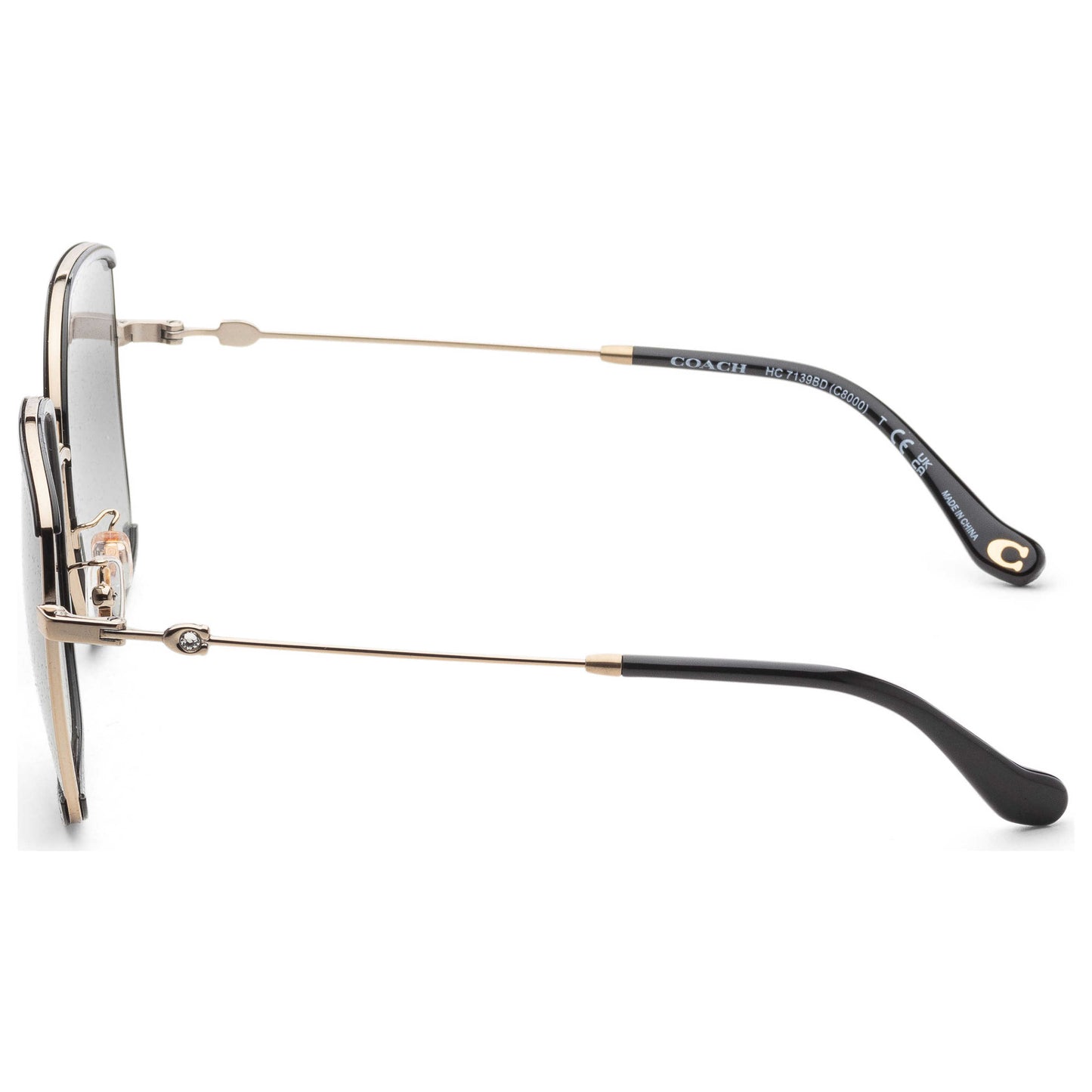 Left view of Coach Fashion Women's Sunglasses HC7139BD-934611-58