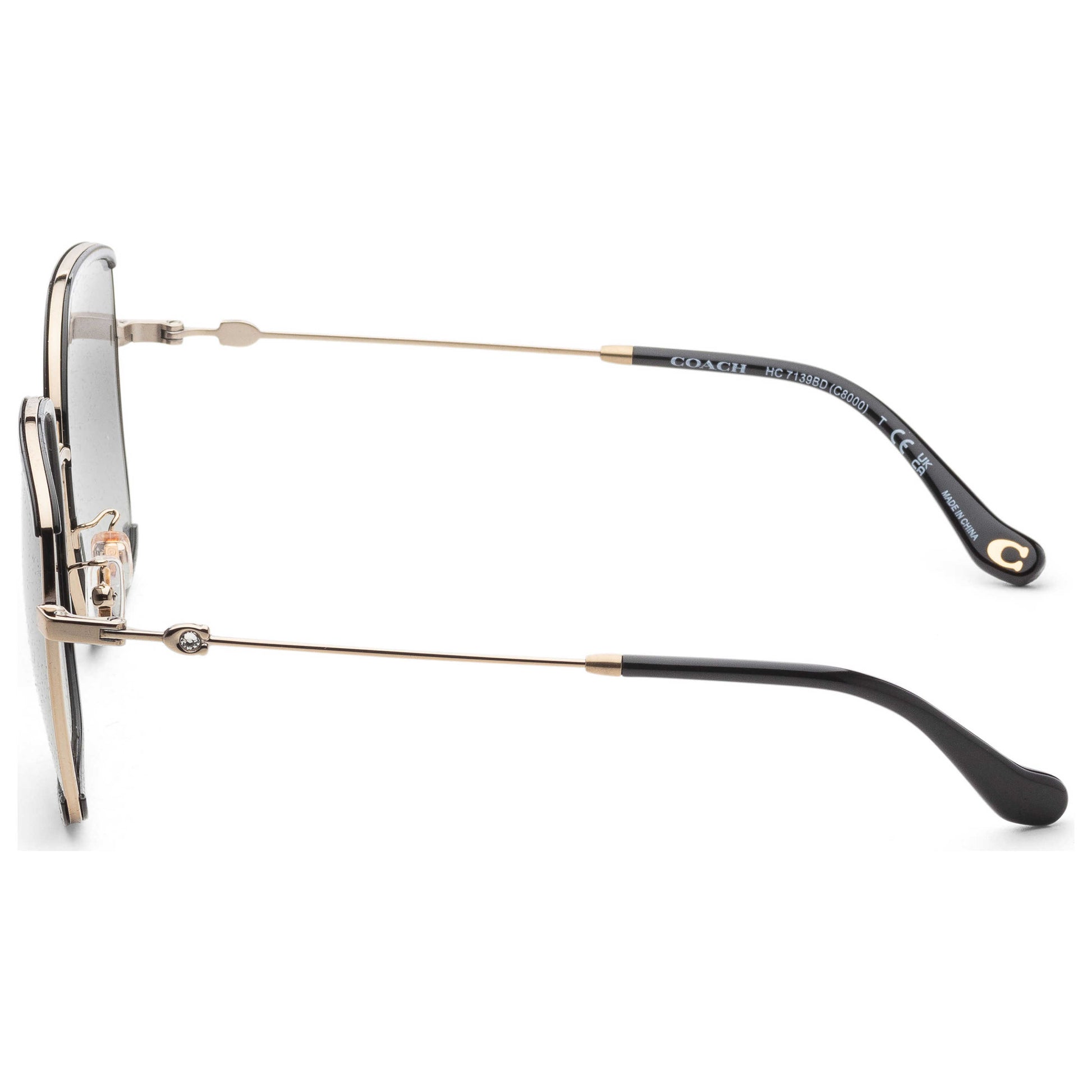 Left view of Coach Fashion Women's Sunglasses HC7139BD-934611-58