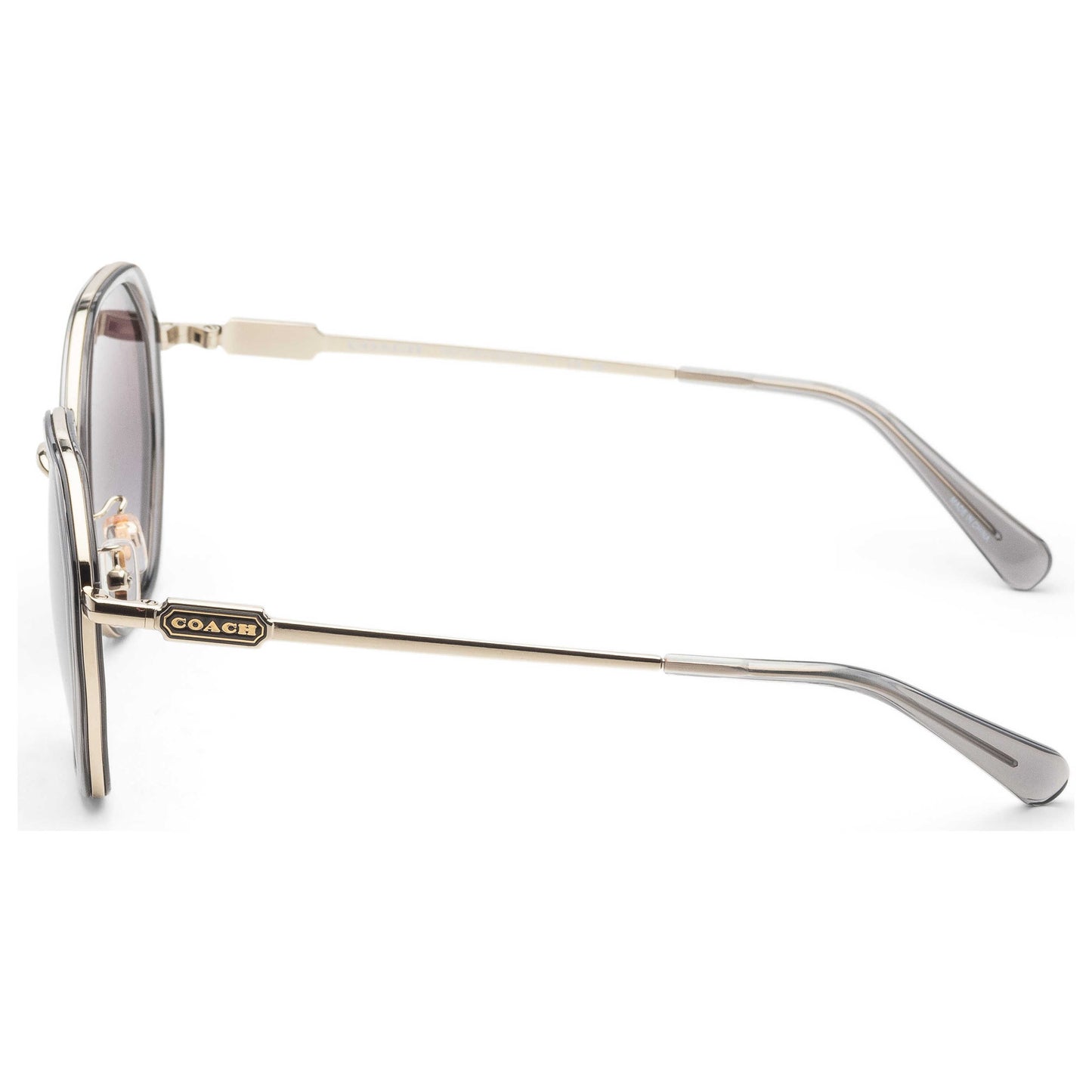 Left view of Coach Fashion Women's Sunglasses HC7141-90058G-54
