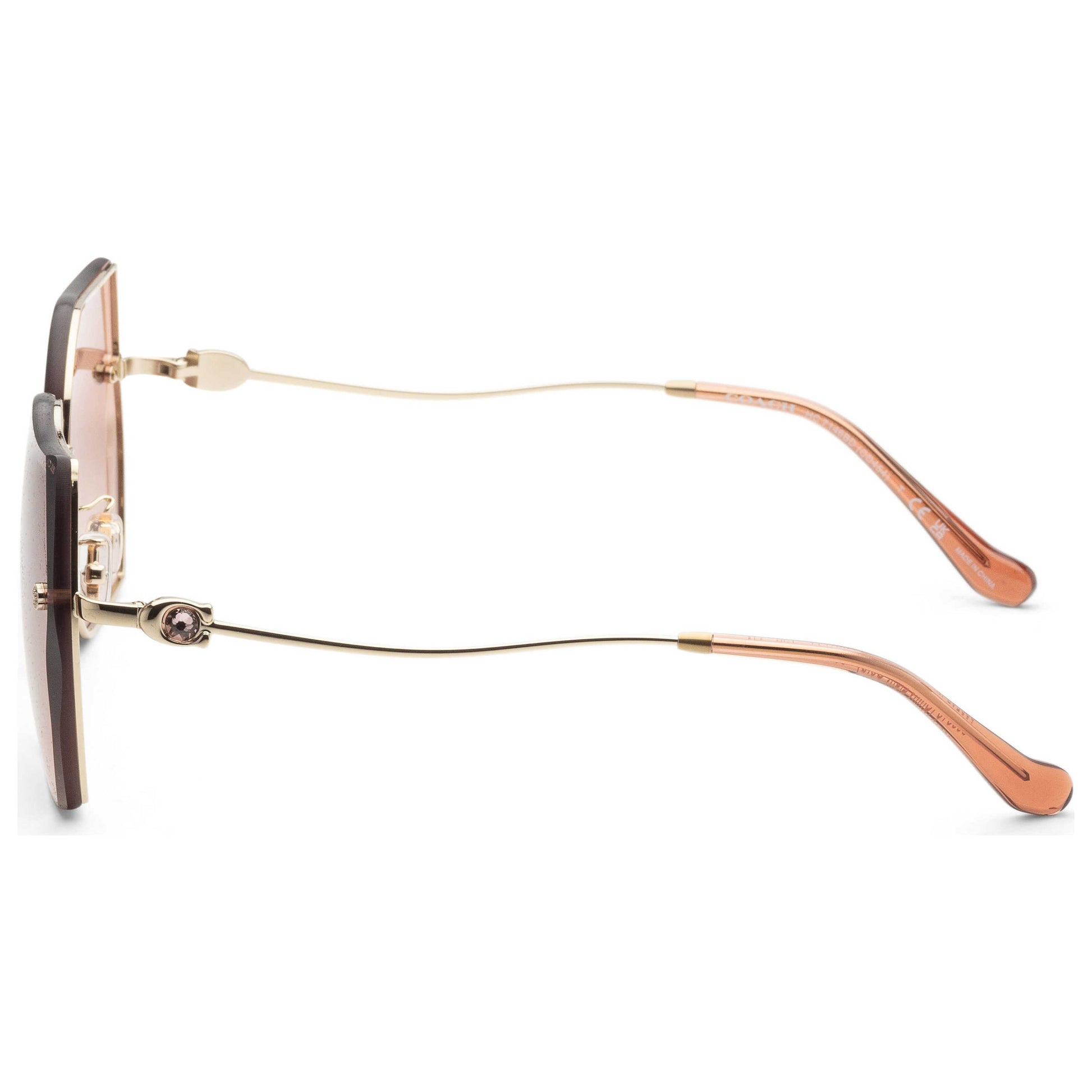 Left view of Coach Fashion Women's Sunglasses HC7146BD-900513-60