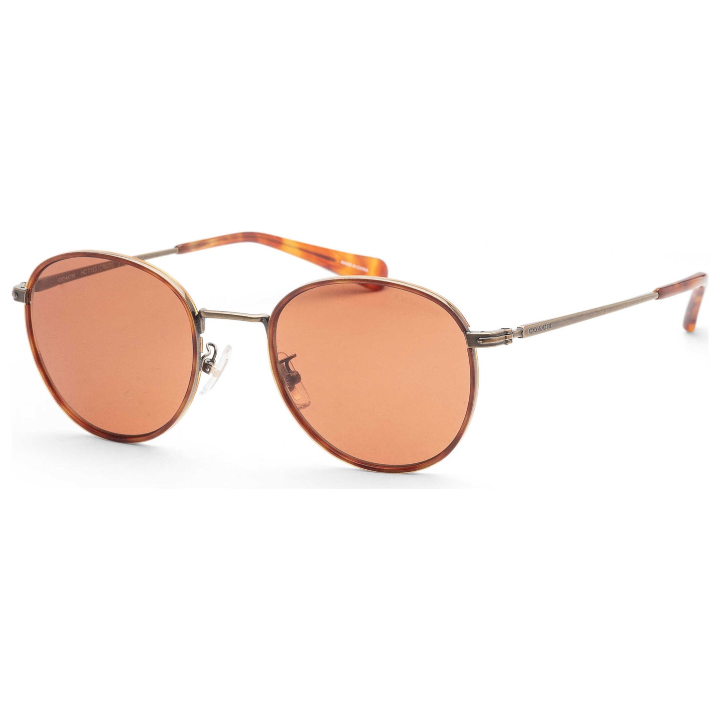 Front view of Coach Fashion Men's Sunglasses HC7163-933373-52
