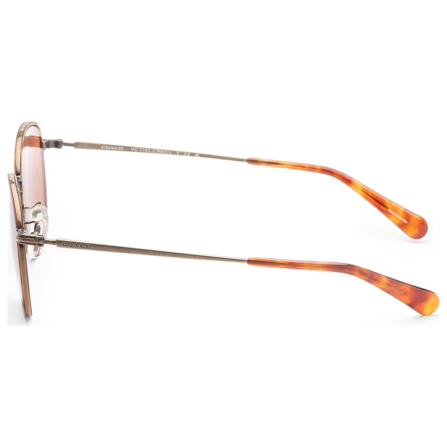 Left view of Coach Fashion Men's Sunglasses HC7163-933373-52