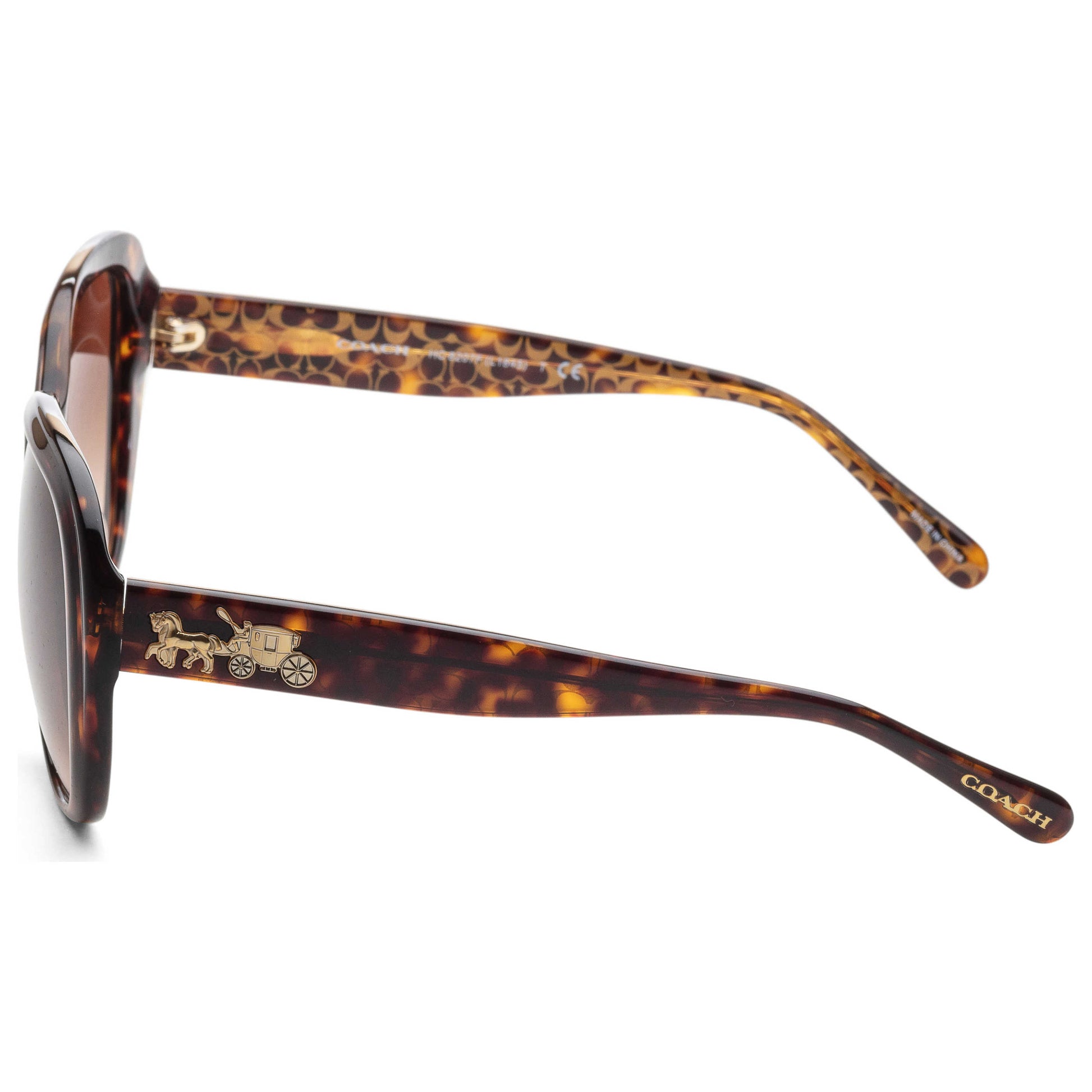 Left view of Coach Fashion Women's Sunglasses HC8207F-539413