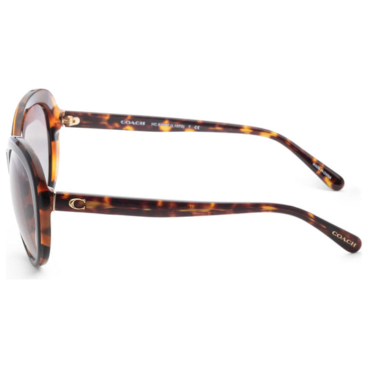 Left view of Coach Fashion Women's Sunglasses HC8259F-544611-56