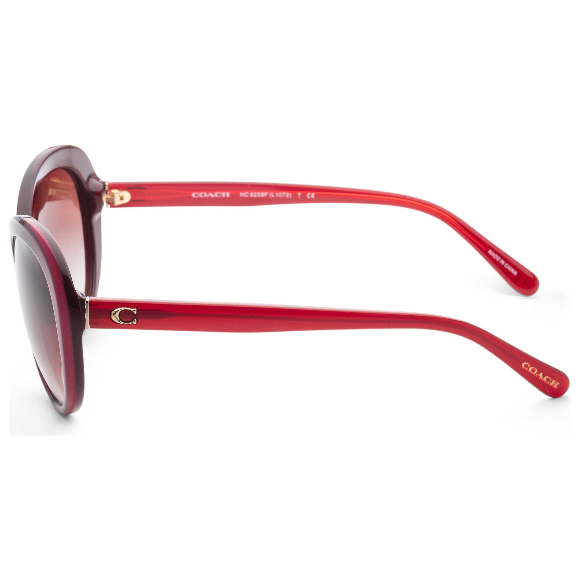 Left view of Coach Fashion Women's Sunglasses HC8259F-553213-56