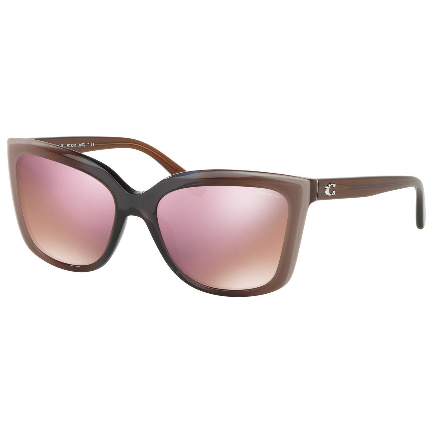Front view of Coach Fashion Women's Sunglasses HC8261-55345R-56
